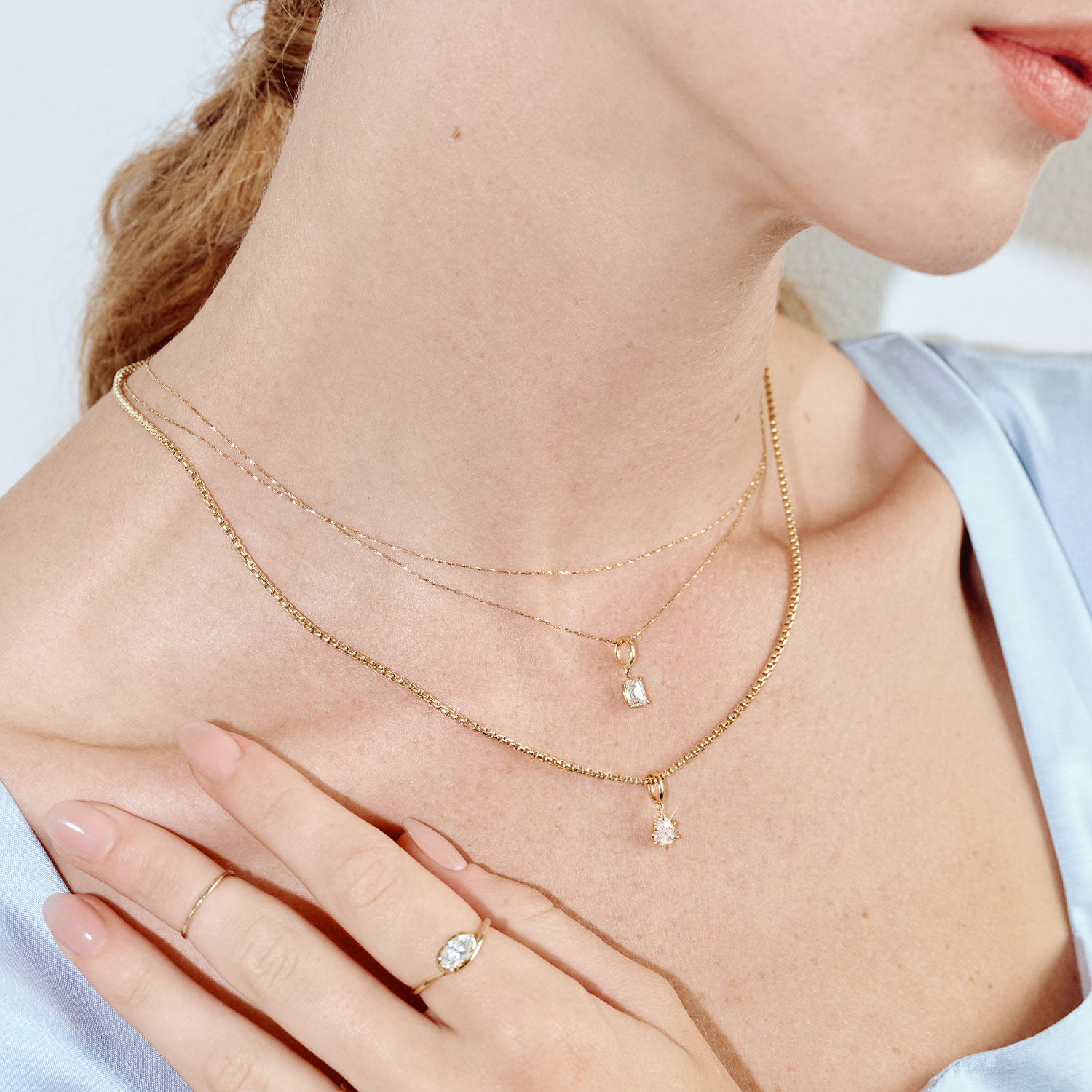 Catbird Jewelry - Cinema Lab-Grown Emerald Cut Diamond Charm
