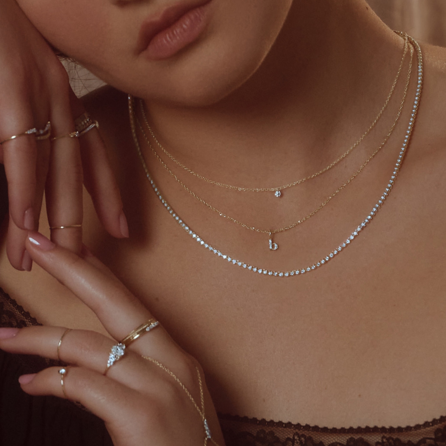 Catbird Jewelry - Diamond Tiniest Alphabet Charm