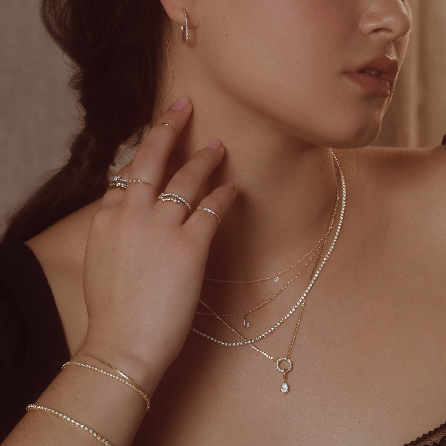 Catbird Jewelry - Cinema Lab-Grown Pear Cut Diamond Charm