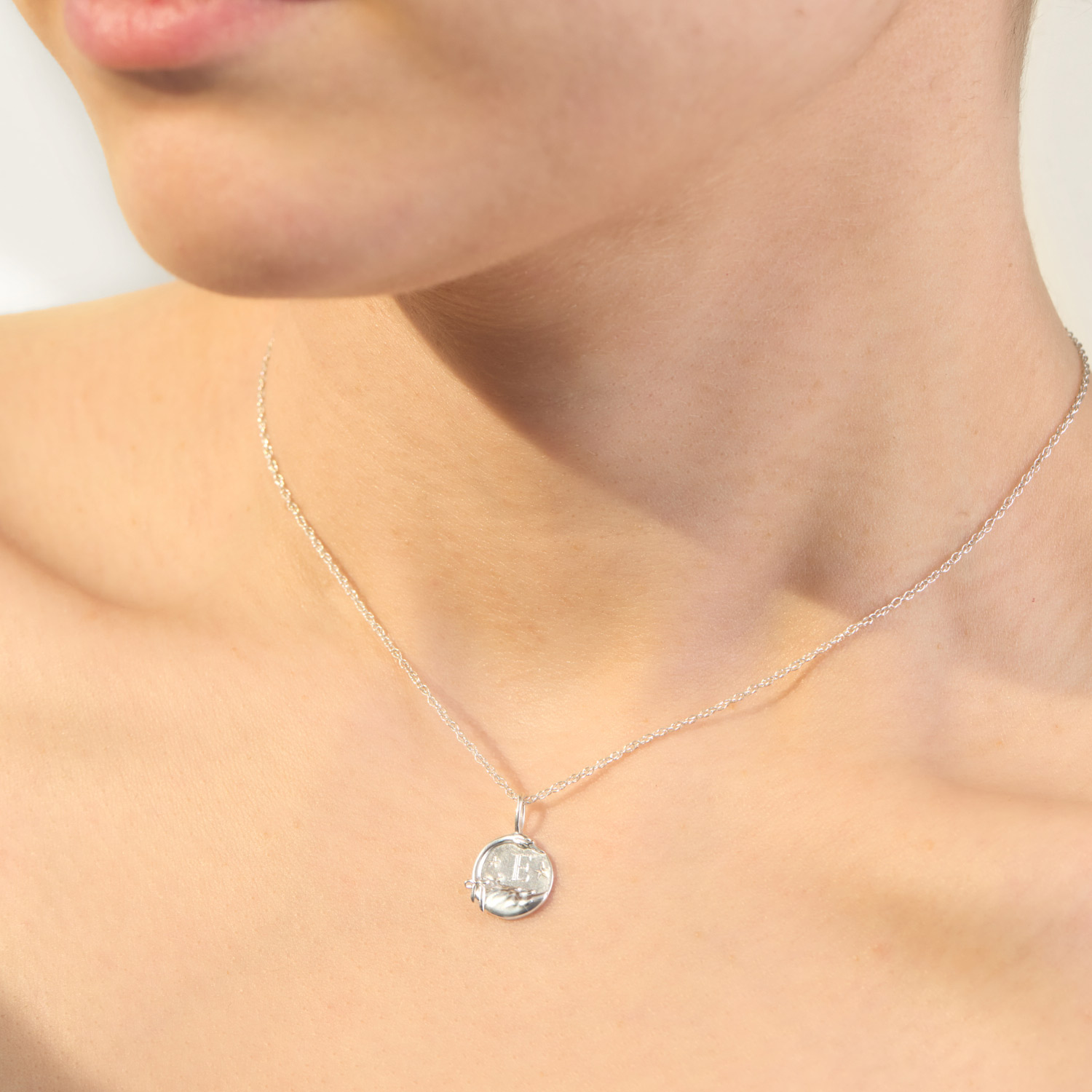 Catbird Jewelry - Dear Swan Engravable Charm, Silver