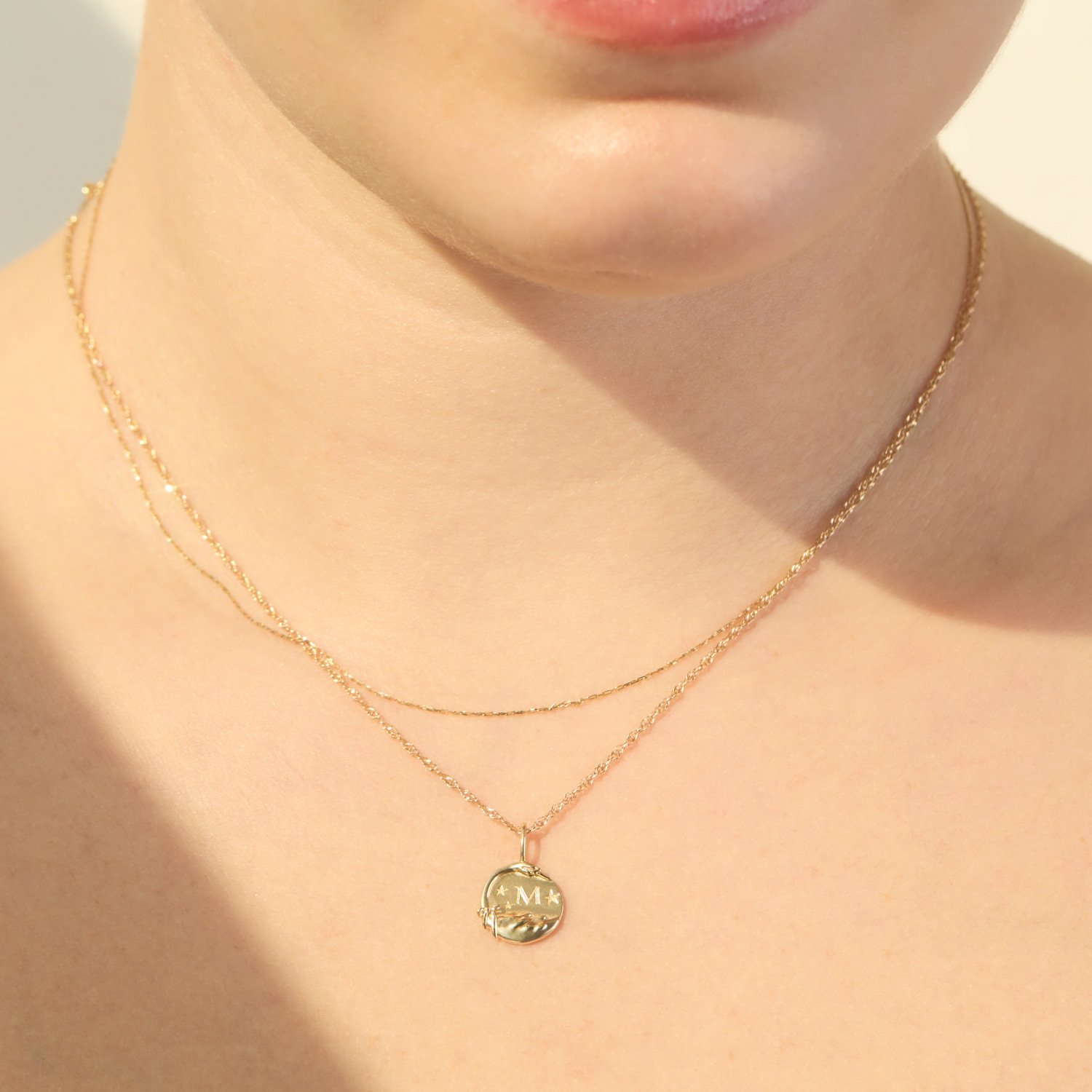 Catbird Jewelry - Dear Swan Engravable Charm, Yellow Gold