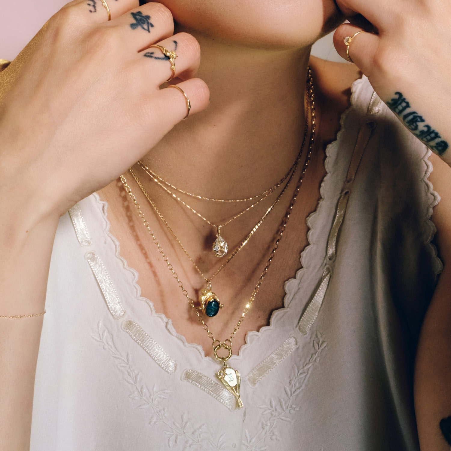 Chained to my Reflection Gold Charm | Catbird x Japanese Breakfast