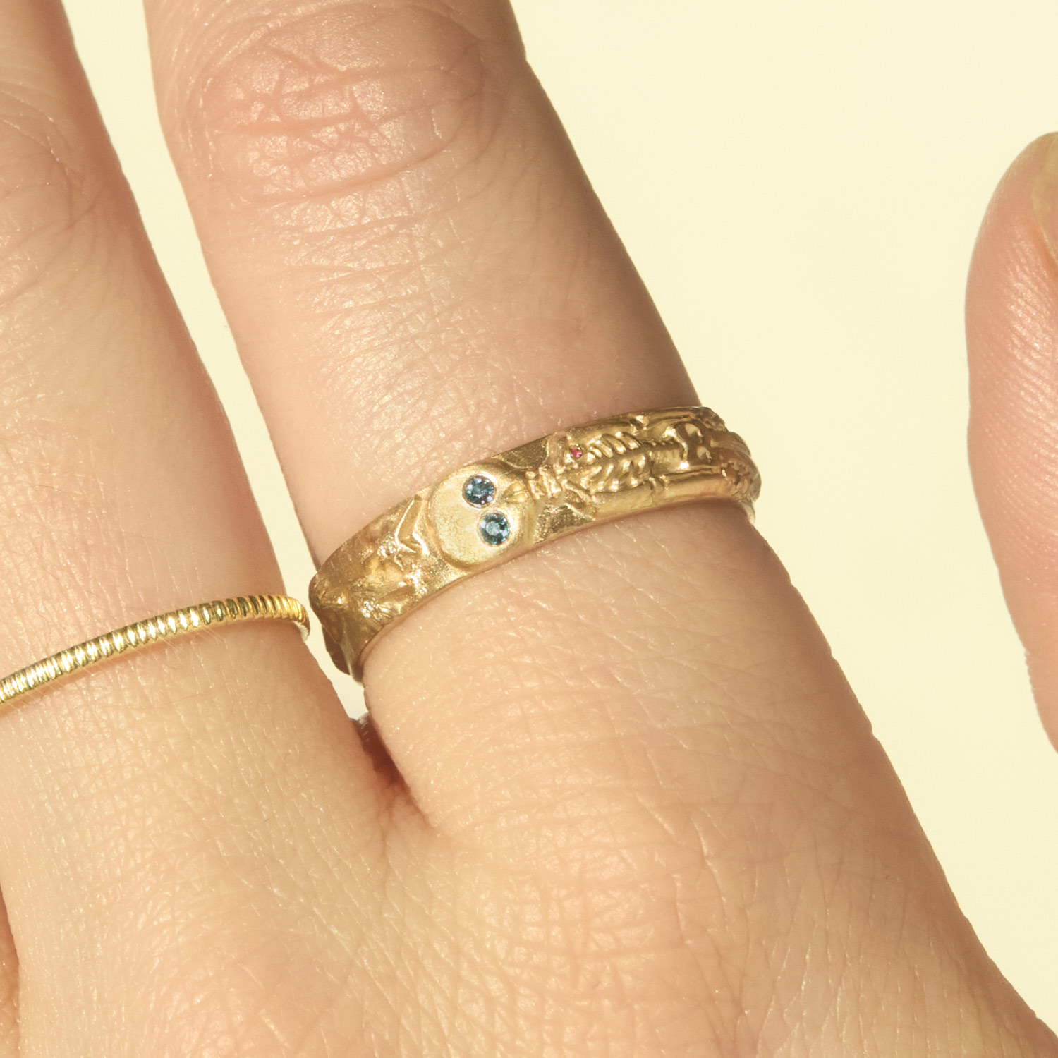 Stargazing Band | 10k Yellow, White, or Rose Gold Ring | Catbird
