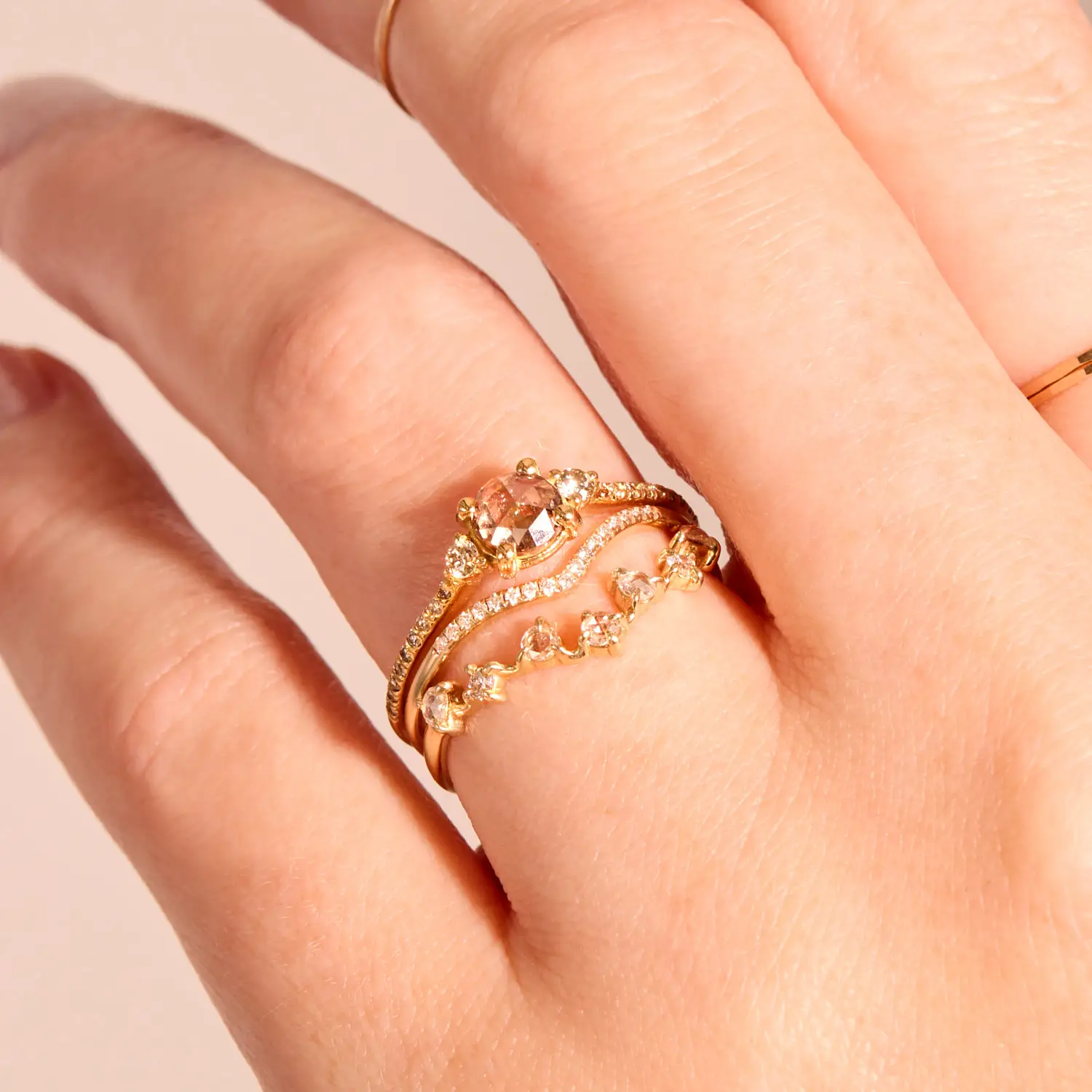 Blanca Monrós Gómez - Champagne Diamond Iris Solitaire Ring