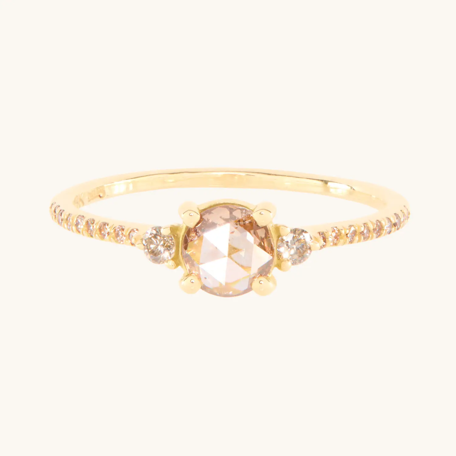 Blanca Monrós Gómez - Champagne Diamond Iris Solitaire Ring
