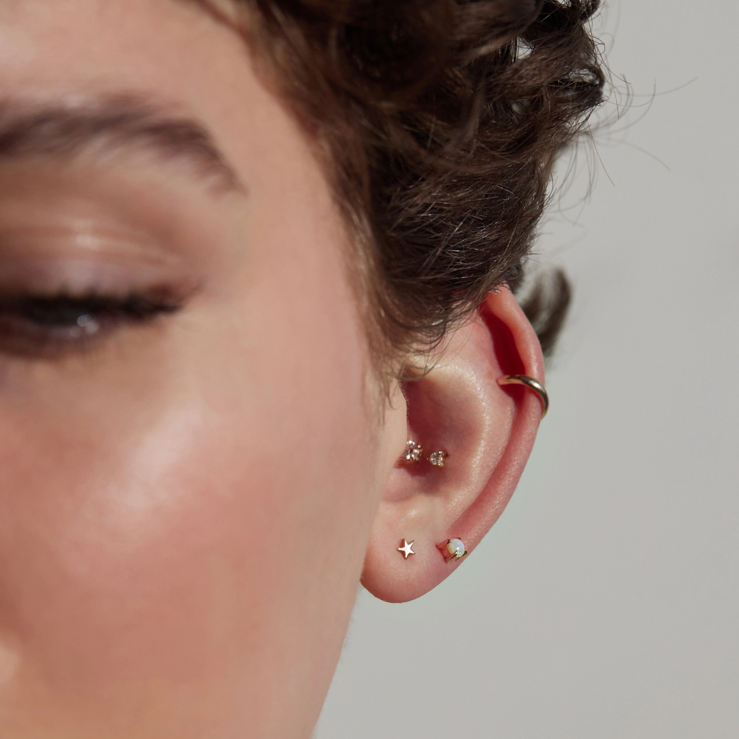 Catbird Jewelry - Tiniest Dancer Stud, Star (single)