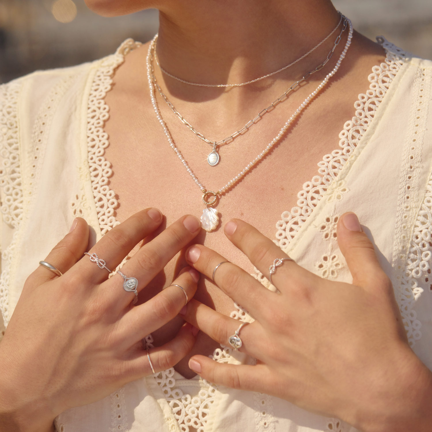 Catbird | The Summer I Turned Pretty - Love Knot Silver Signet Charm