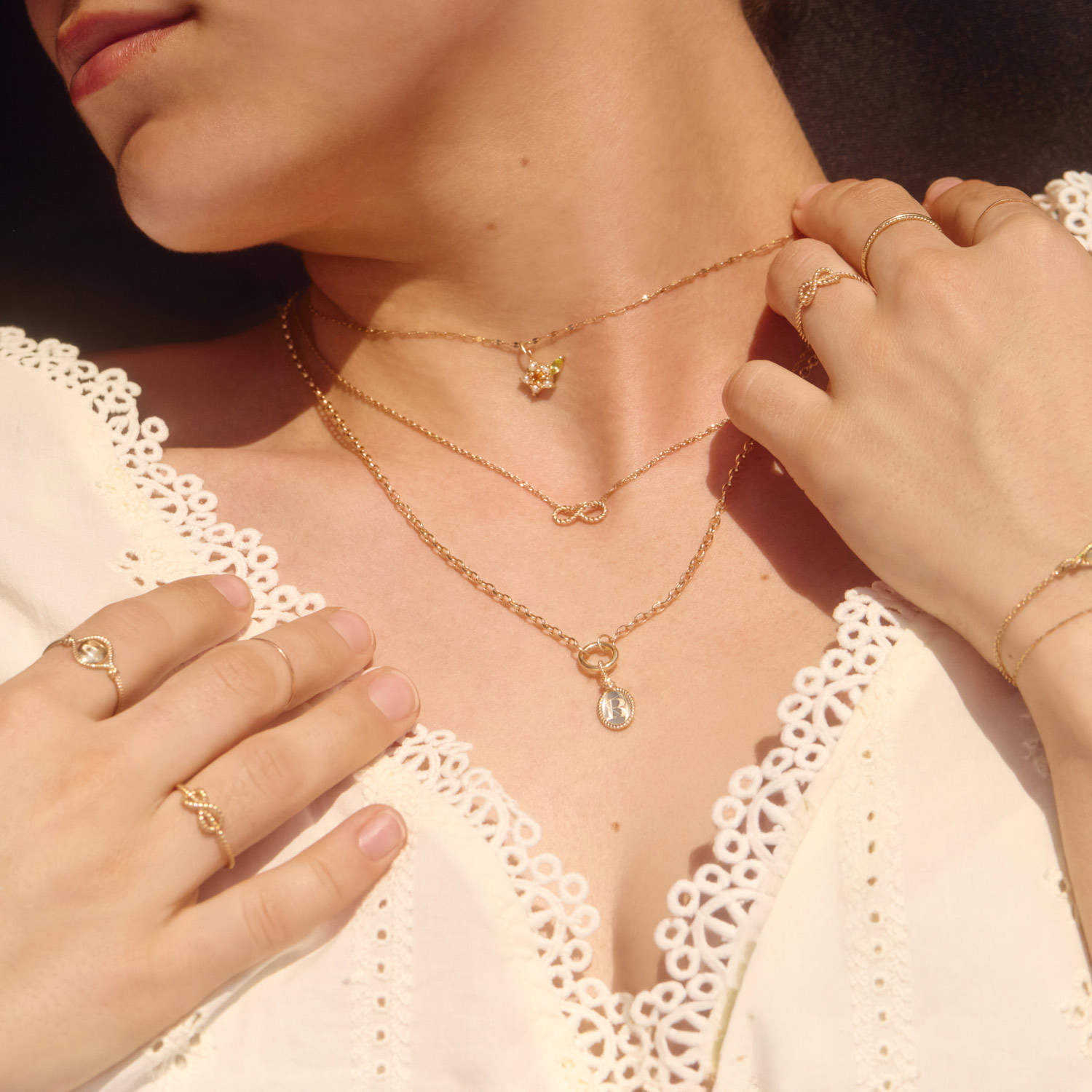 Catbird | The Summer I Turned Pretty - Love Knot Gold Signet Charm