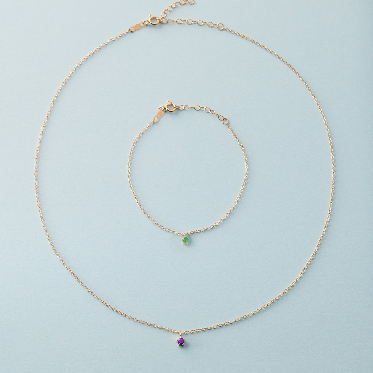 Catbird Jewelry - Little Star Birthstone Charm Bracelet