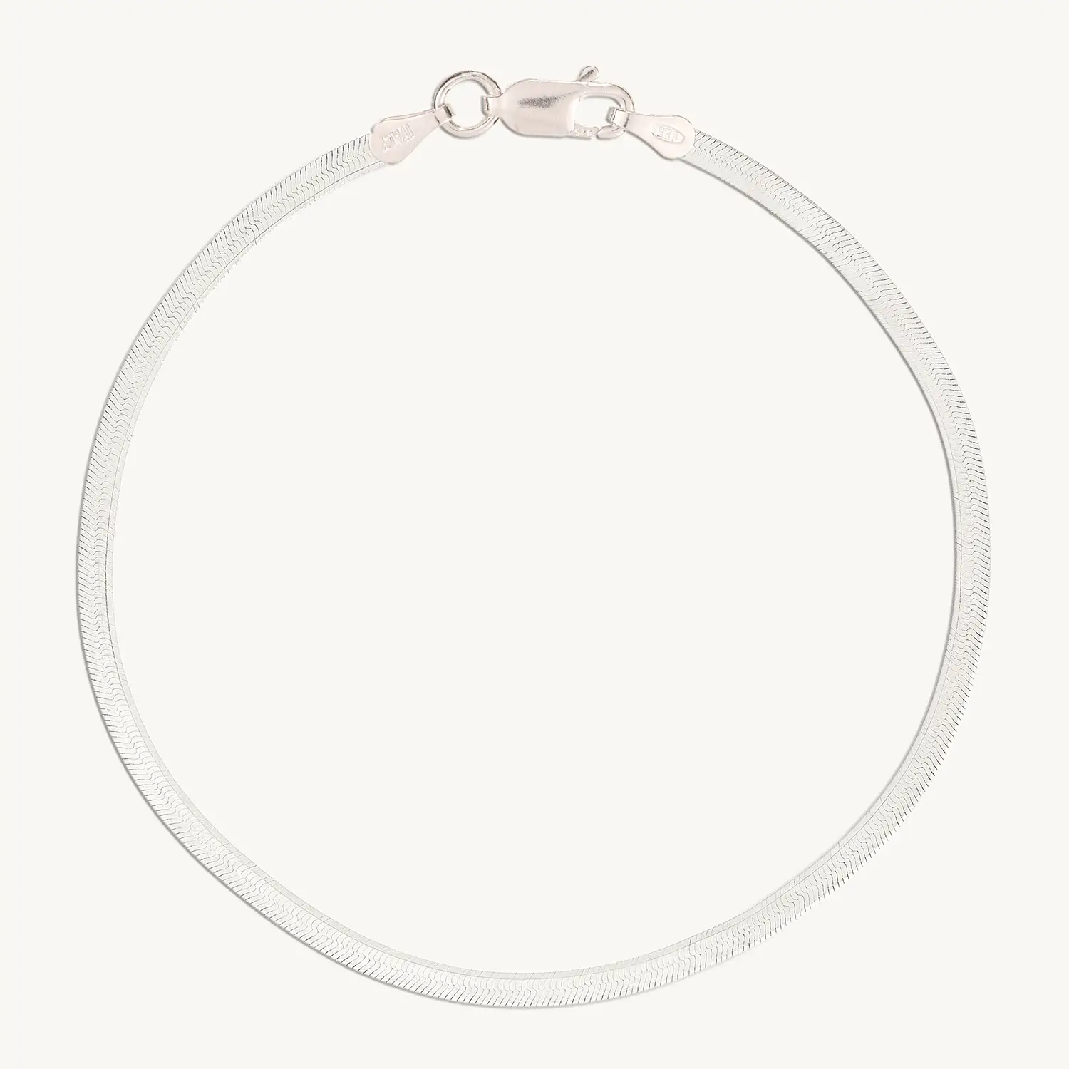 Catbird Jewelry - Spritz Herringbone Silver Bracelet