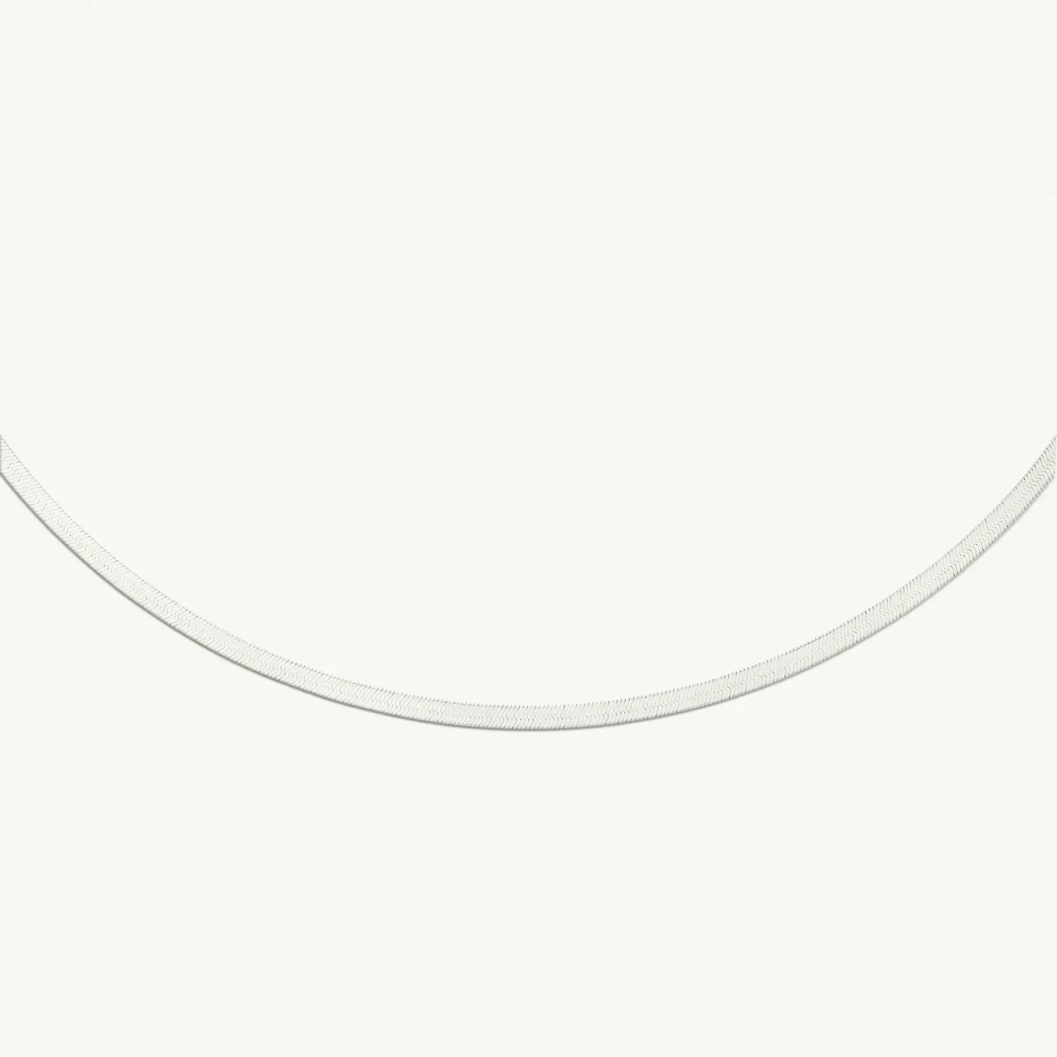Catbird Jewelry - Spritz Herringbone Silver Chain