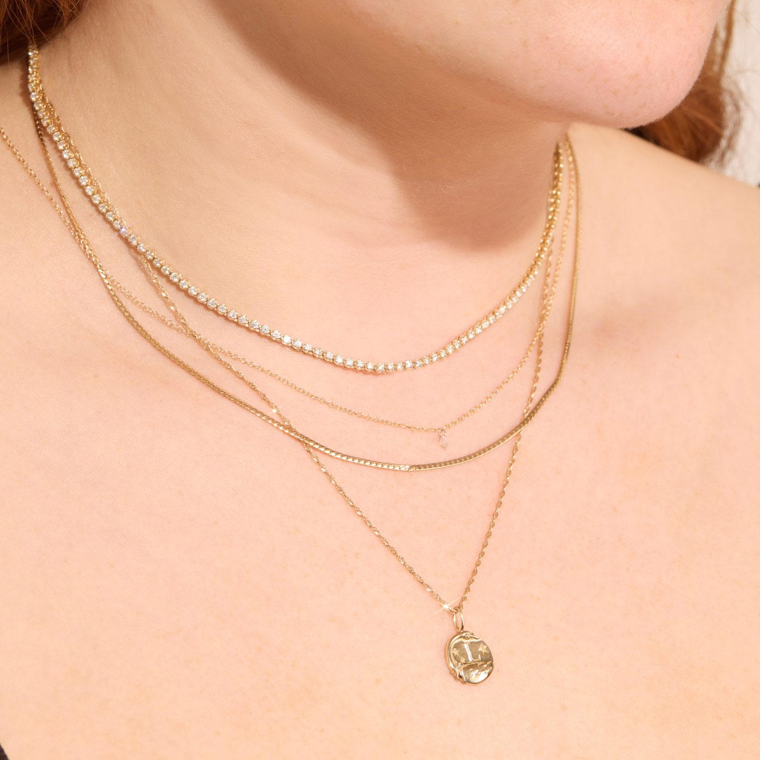 Catbird Jewelry - Dear Swan Engravable Charm, Yellow Gold