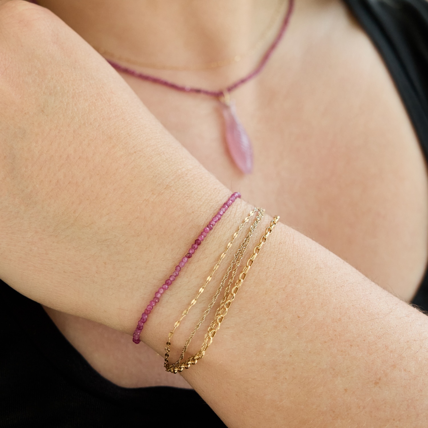 Summer Ruby Bracelet | Catbird NYC