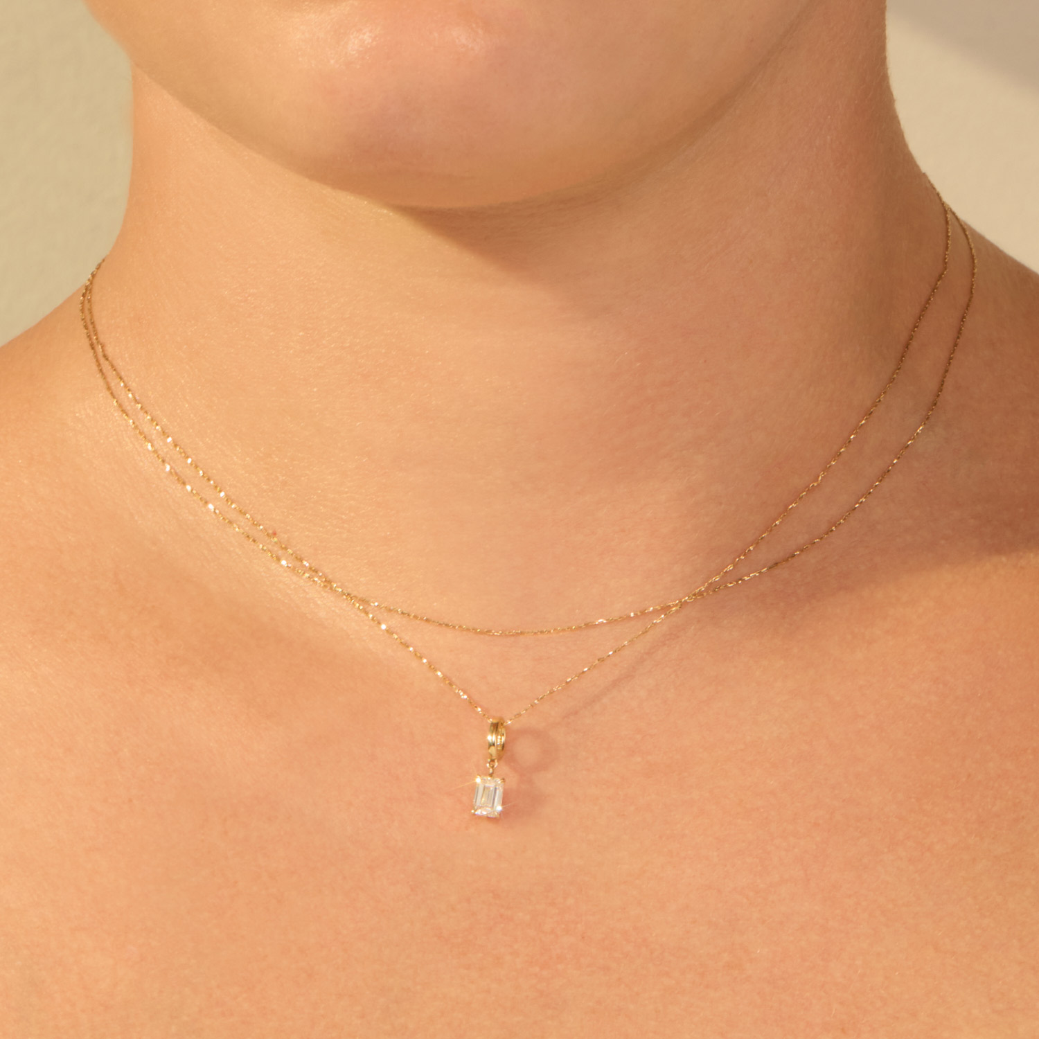 Catbird Jewelry - Cinema Lab-Grown Emerald Cut Diamond Charm