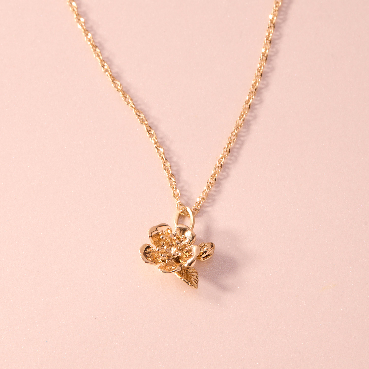 Catbird Jewelry - Cherry Blossom Gold Charm