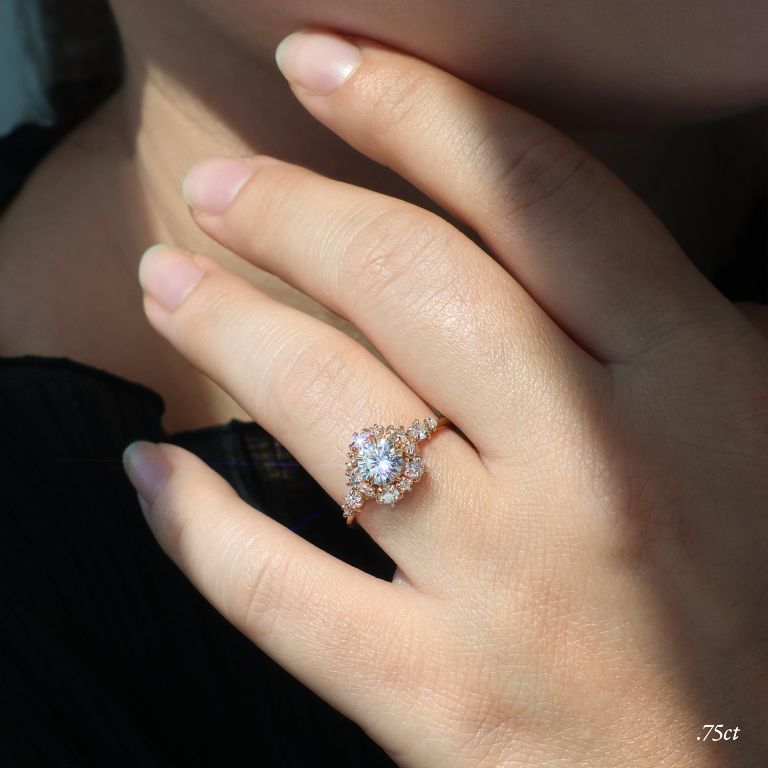 Catbird Wedding - Cherry Blossom Lab Grown Diamond Ring