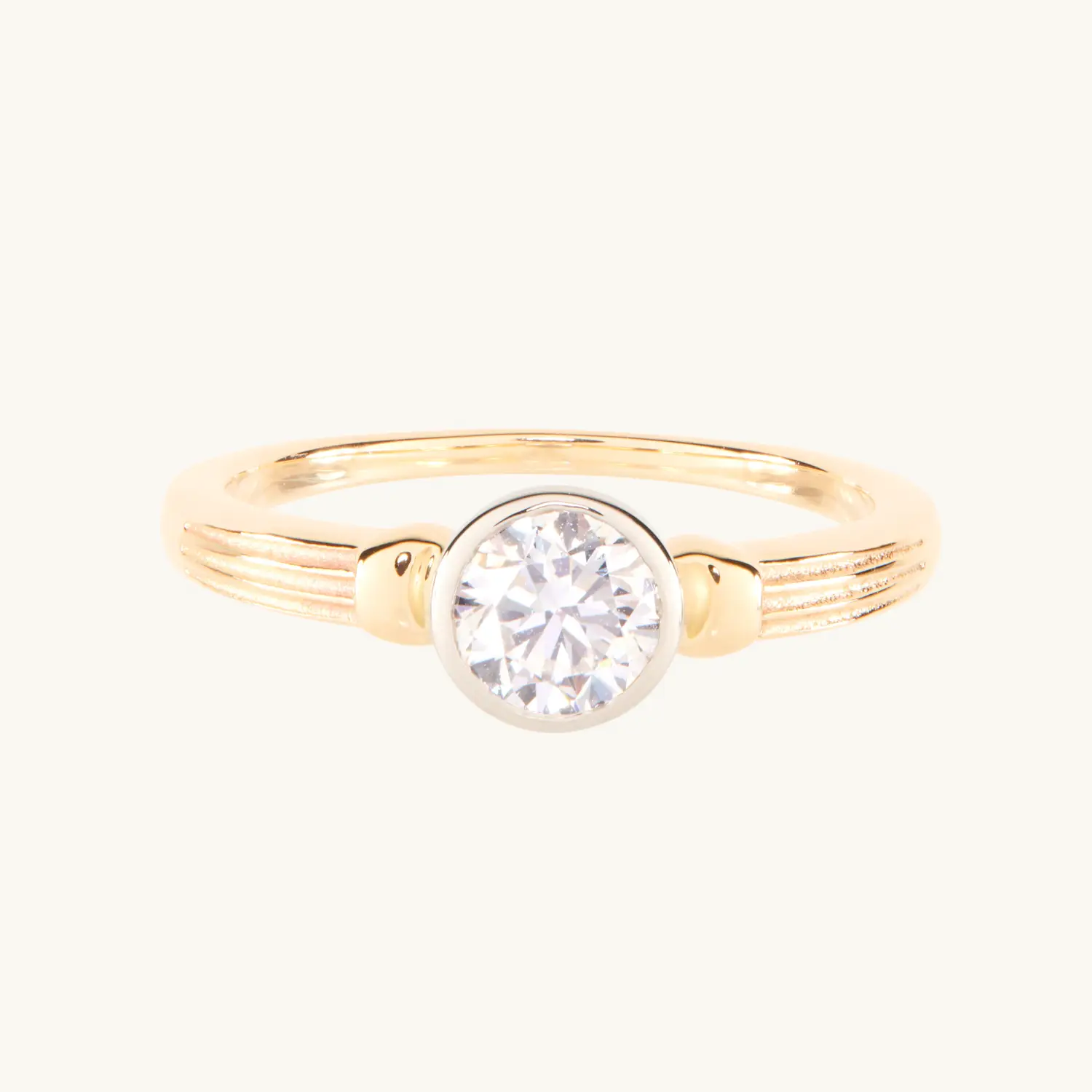 Catbird Jewelry - Column Solitaire Diamond Ring