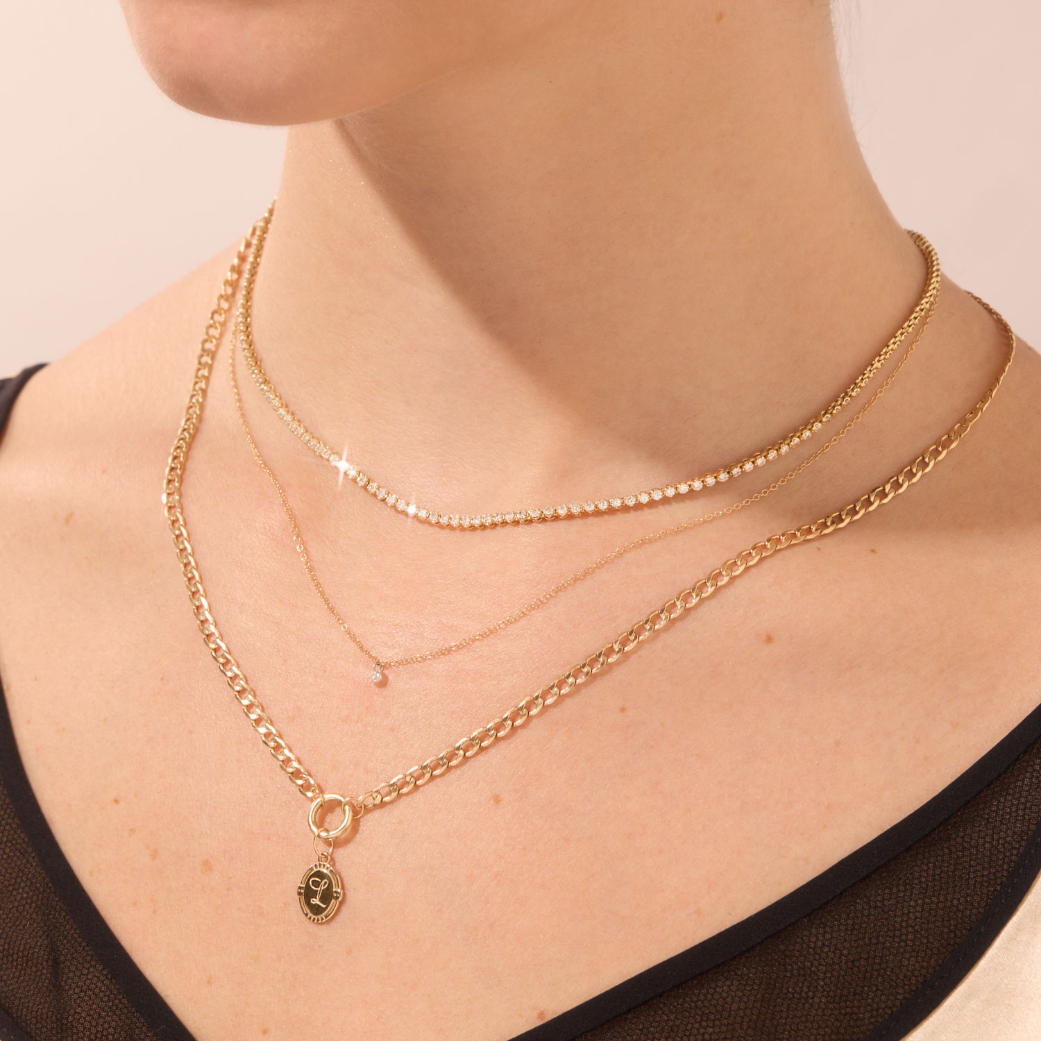 Catbird Jewelry - Cygnet Charm, Yellow Gold