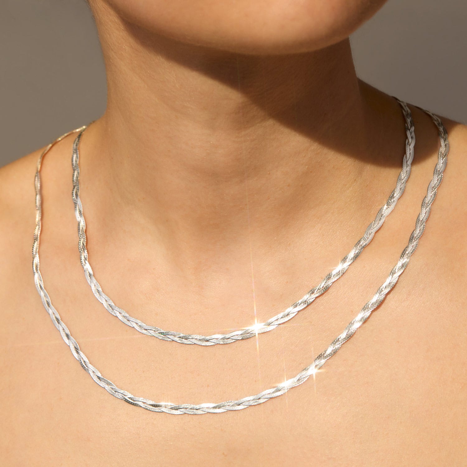 Entwined Braided Chain Necklace Silver in Sterling Silver | Jewelry Gifts for Her | Catbird Jewelry