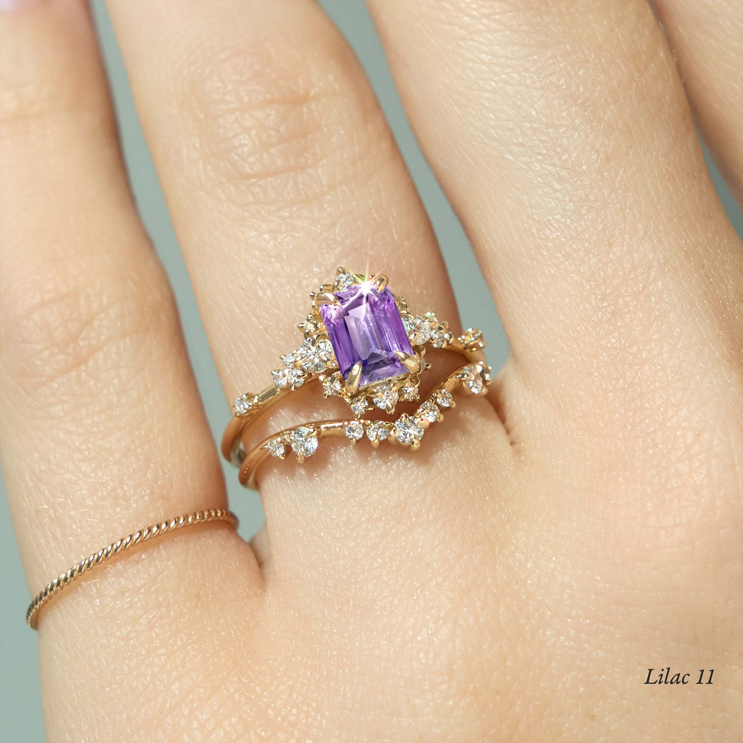 Catbird Jewelry - Custom Sapphire Night at the Ballet Ring