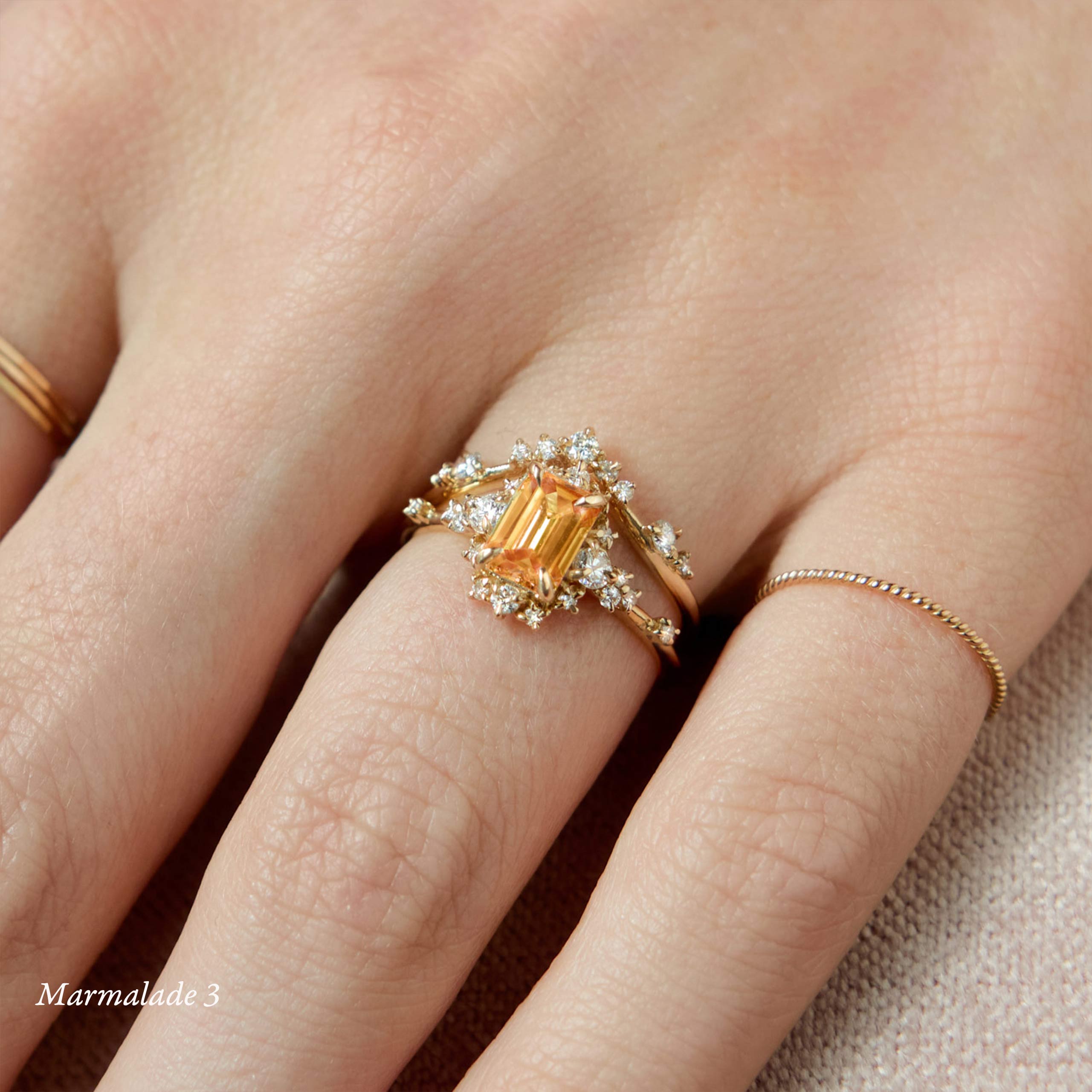 Catbird Jewelry - Custom Sapphire Night at the Ballet Ring