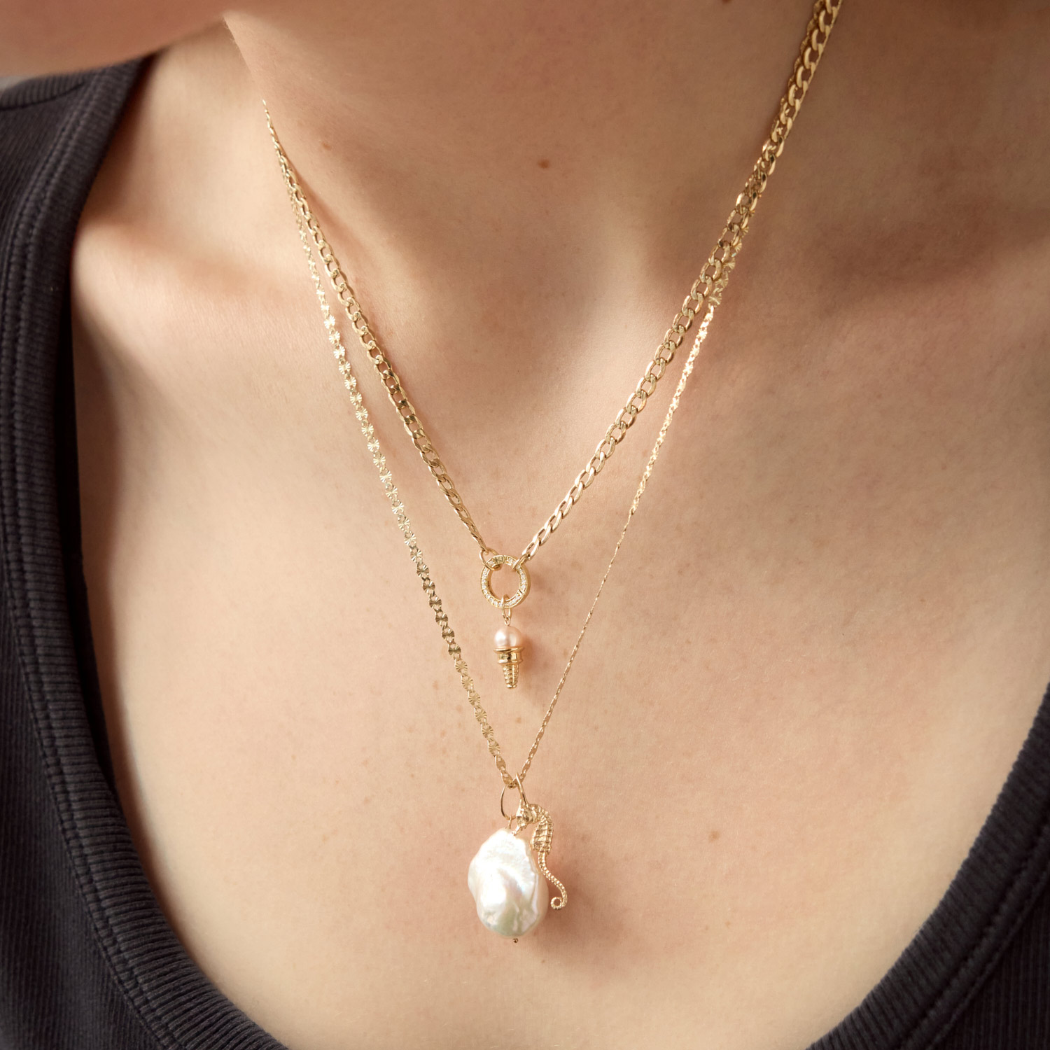Catbird Jewelry - Pearl Ice Cream Charm