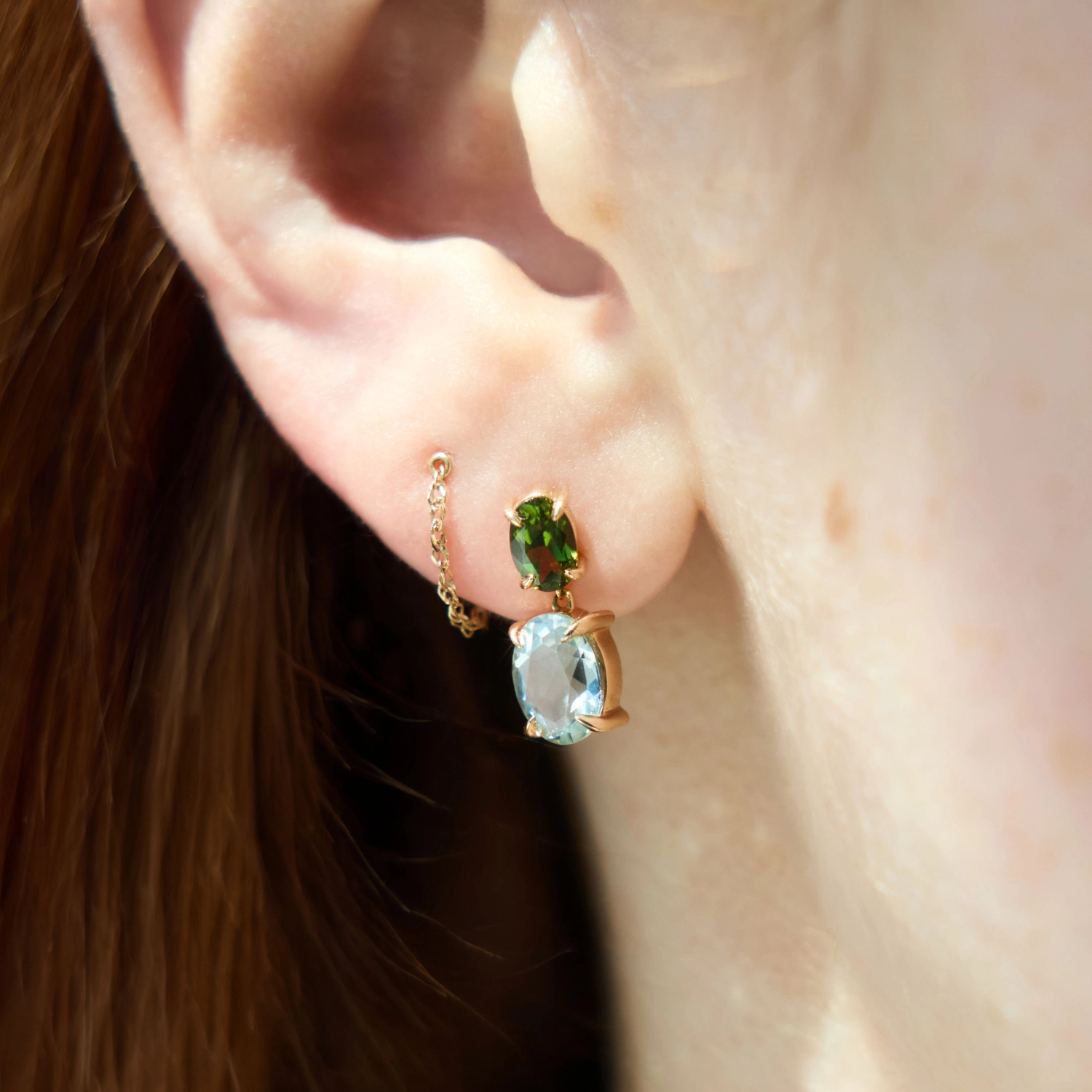 Italian Holiday Double Drop Earring (single) | Catbird NYC