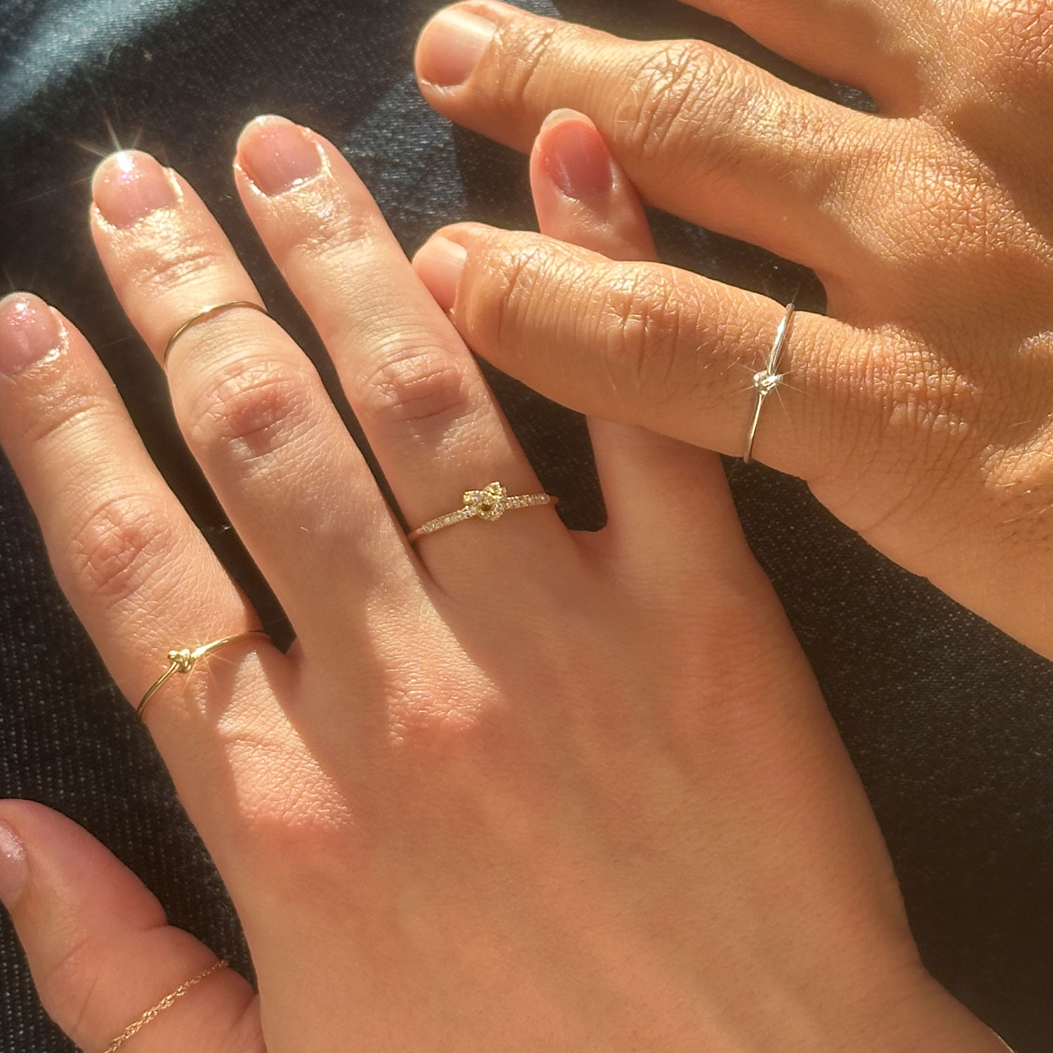 Poet's Knot Silver Ring | Catbird NYC