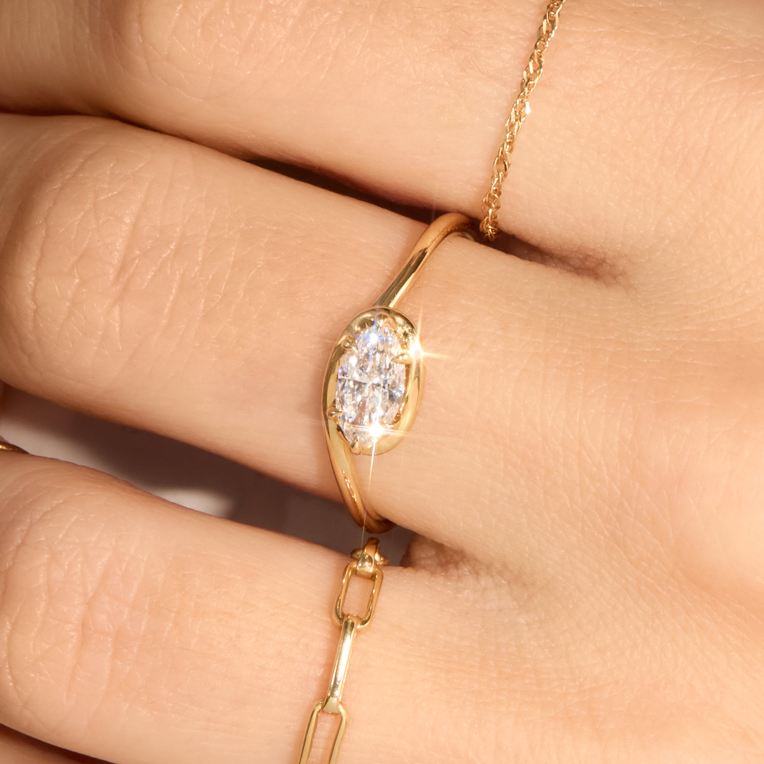 Catbird Jewelry - Cinema Lab-Grown Marquise Diamond Ring