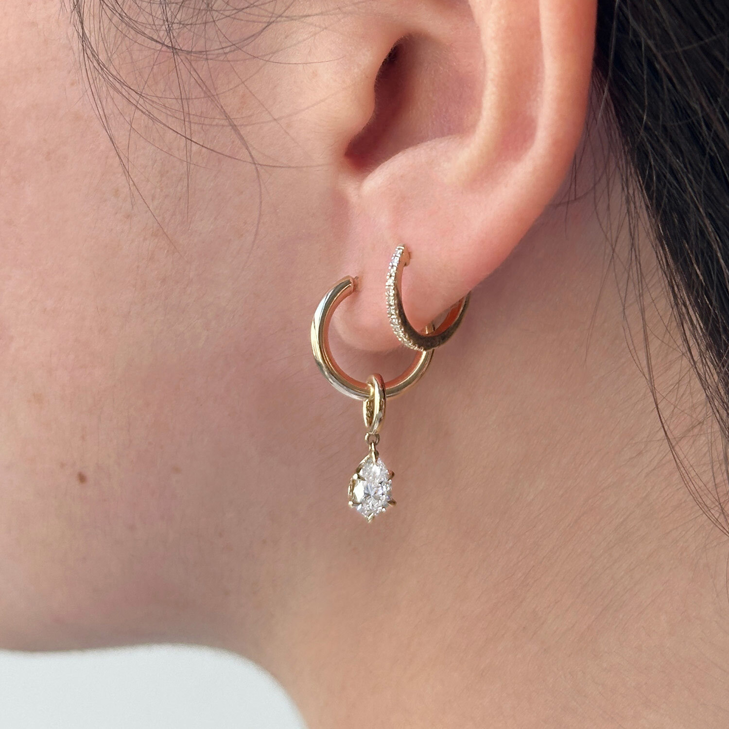 Catbird Jewelry - Cinema Lab-Grown Pear Cut Diamond Charm