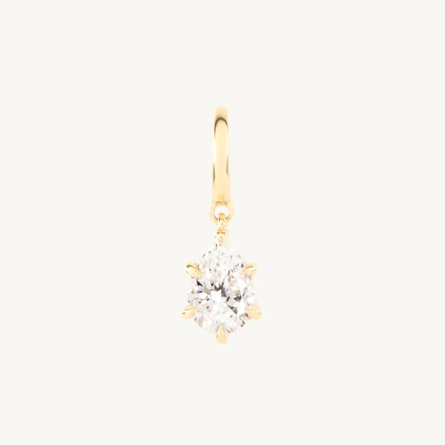 Catbird Jewelry - Cinema Lab-Grown Pear Cut Diamond Charm