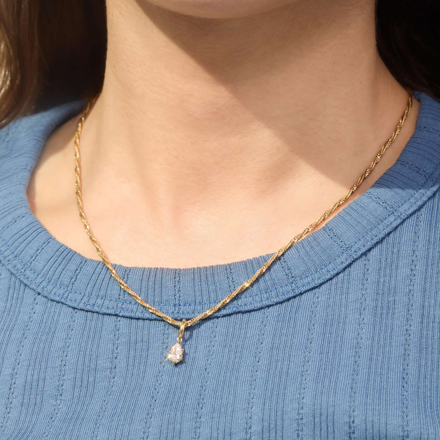 Catbird Jewelry - Cinema Lab-Grown Pear Cut Diamond Charm