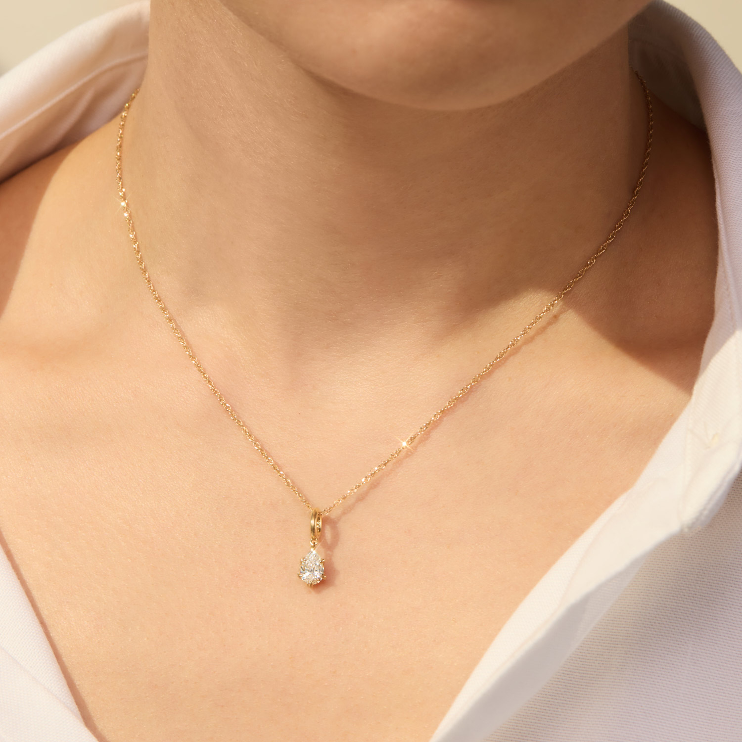 Catbird Jewelry - Cinema Lab-Grown Pear Cut Diamond Charm