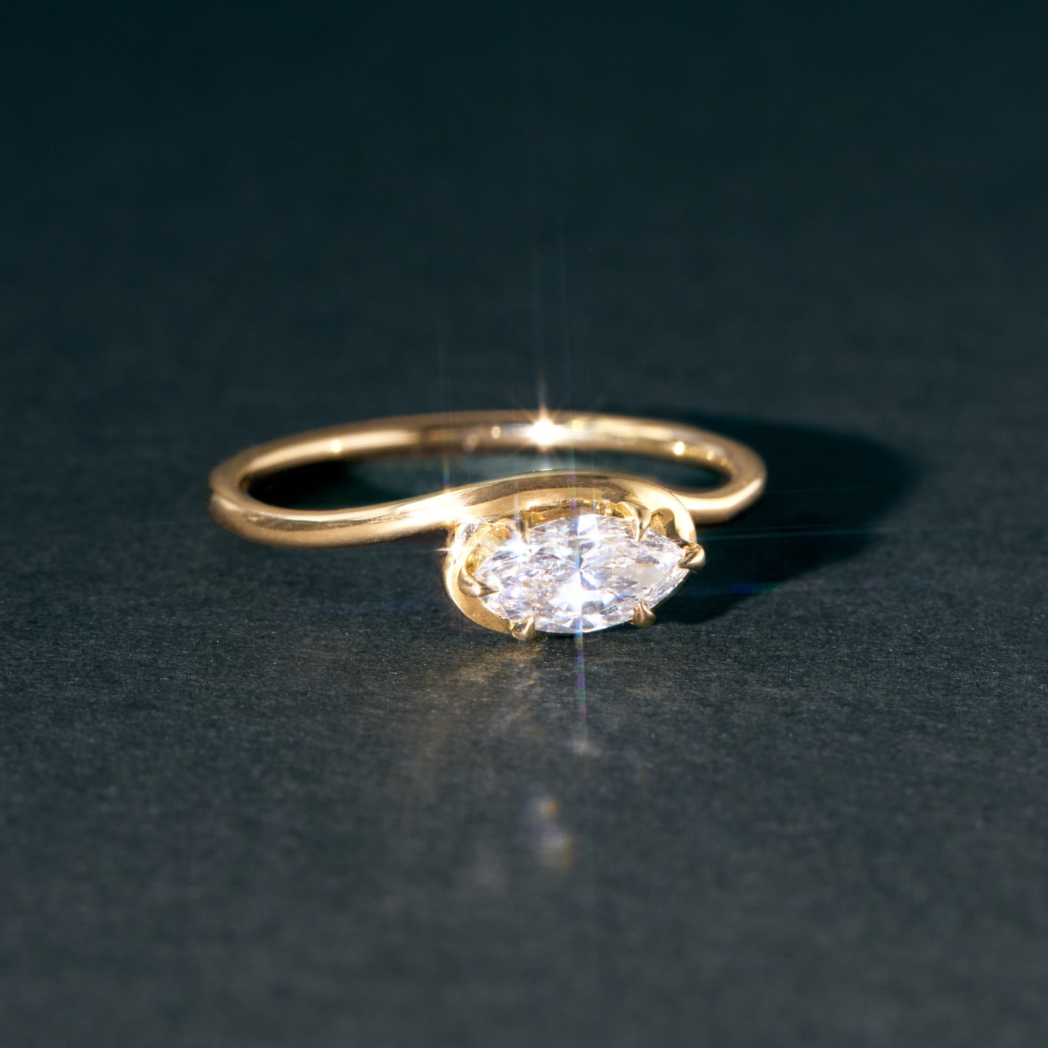 Catbird Jewelry - Cinema Lab-Grown Marquise Diamond Ring