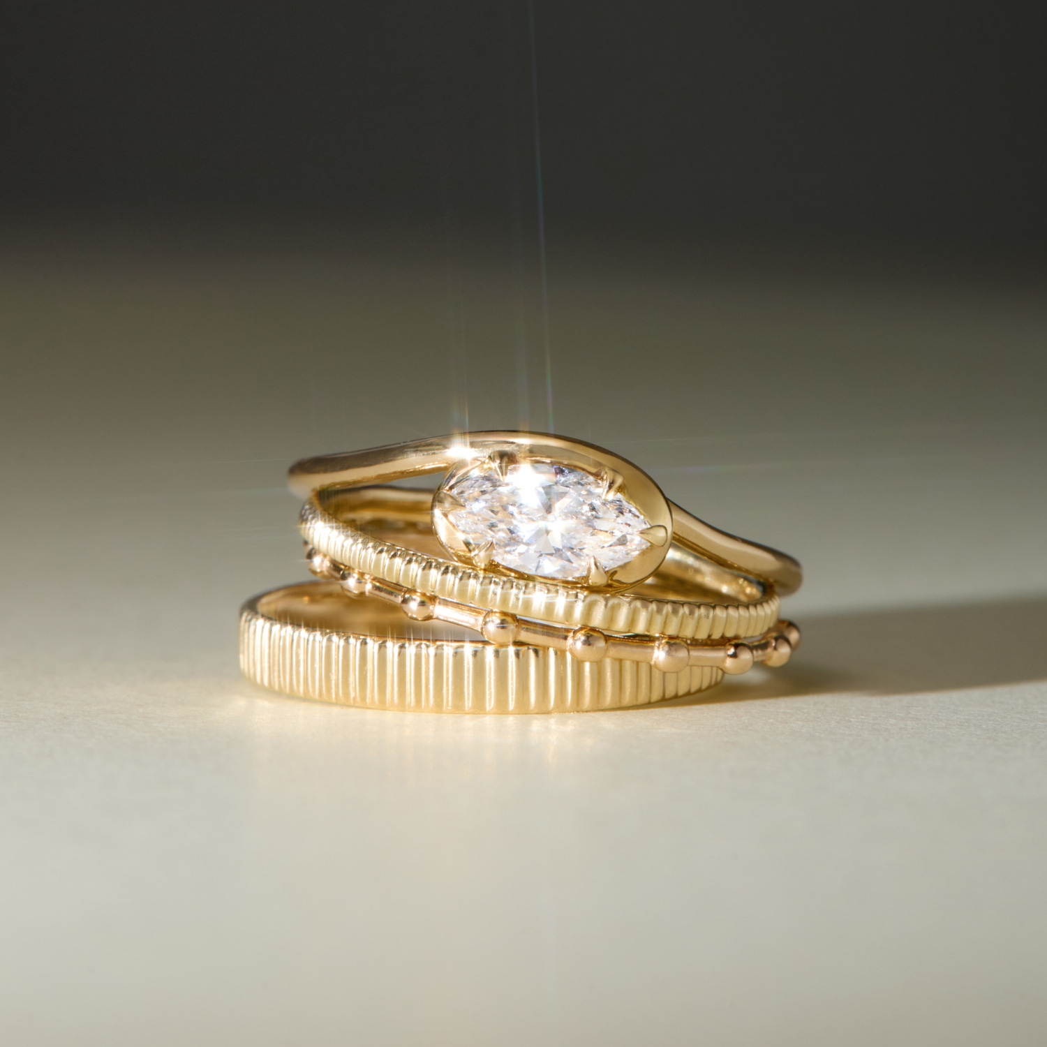 Catbird Jewelry - Cinema Lab-Grown Marquise Diamond Ring