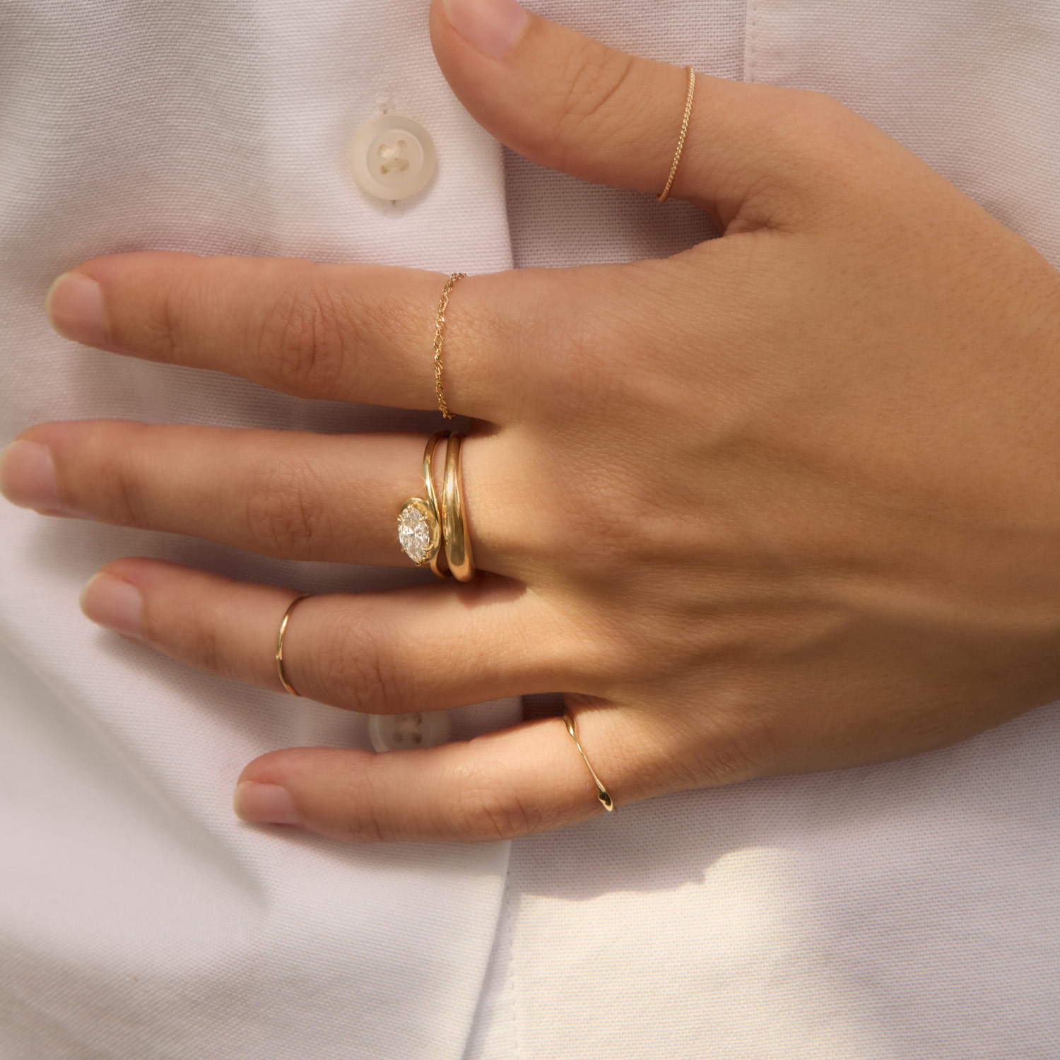 Catbird Jewelry - Cinema Lab-Grown Marquise Diamond Ring
