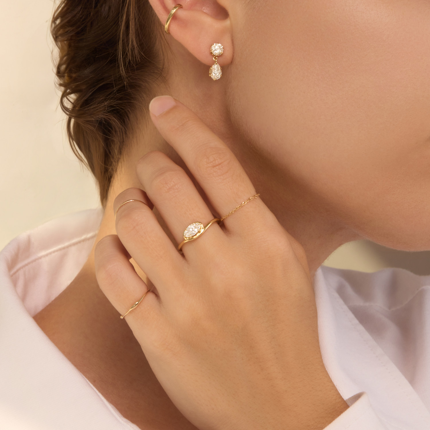 Catbird Jewelry - Cinema Lab-Grown Diamond Drop Earring (single)
