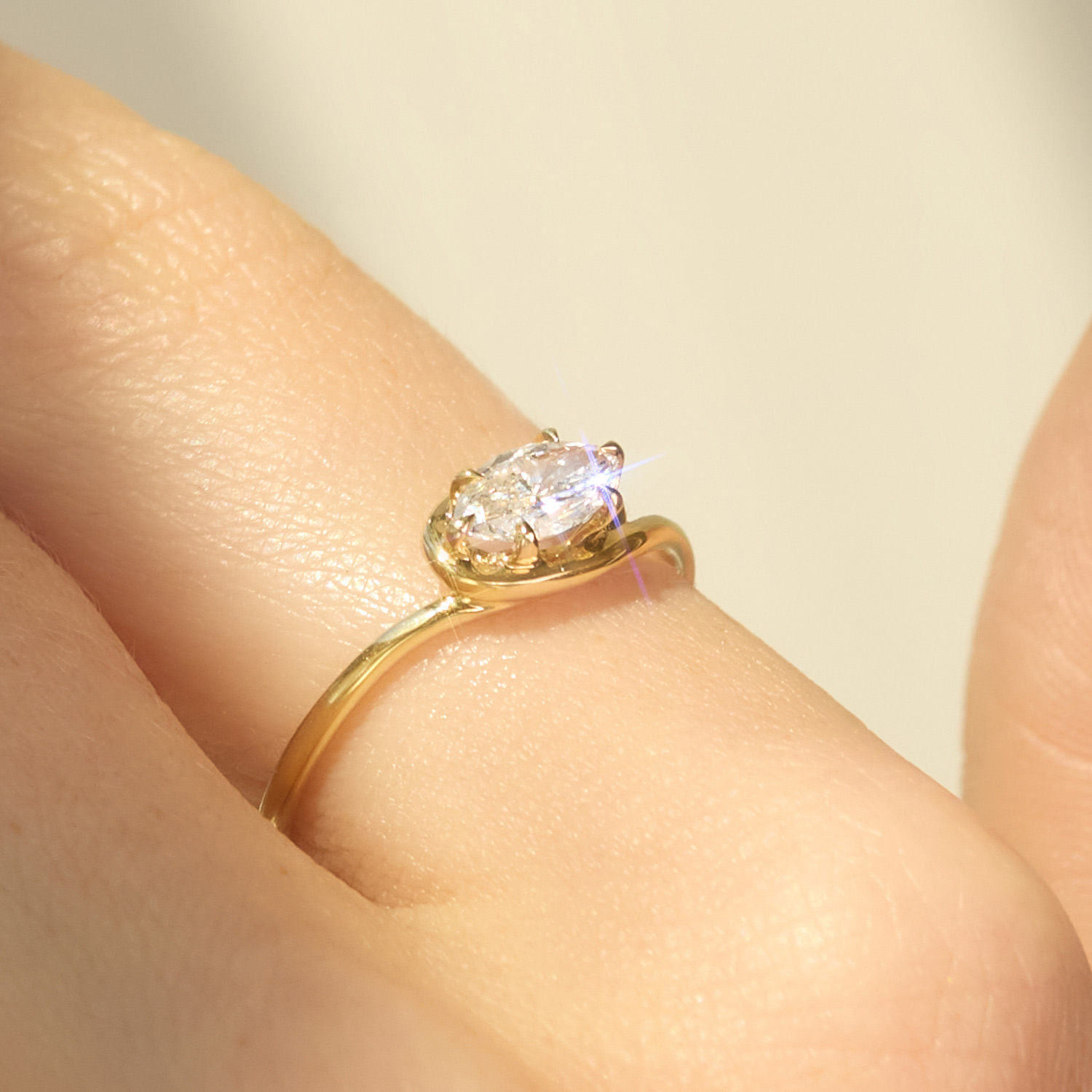 Catbird Jewelry - Cinema Lab-Grown Marquise Diamond Ring