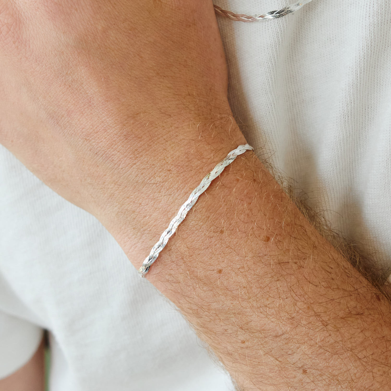 Entwined Braided Chain Bracelet, Silver | Catbird NYC x Jenny Slate