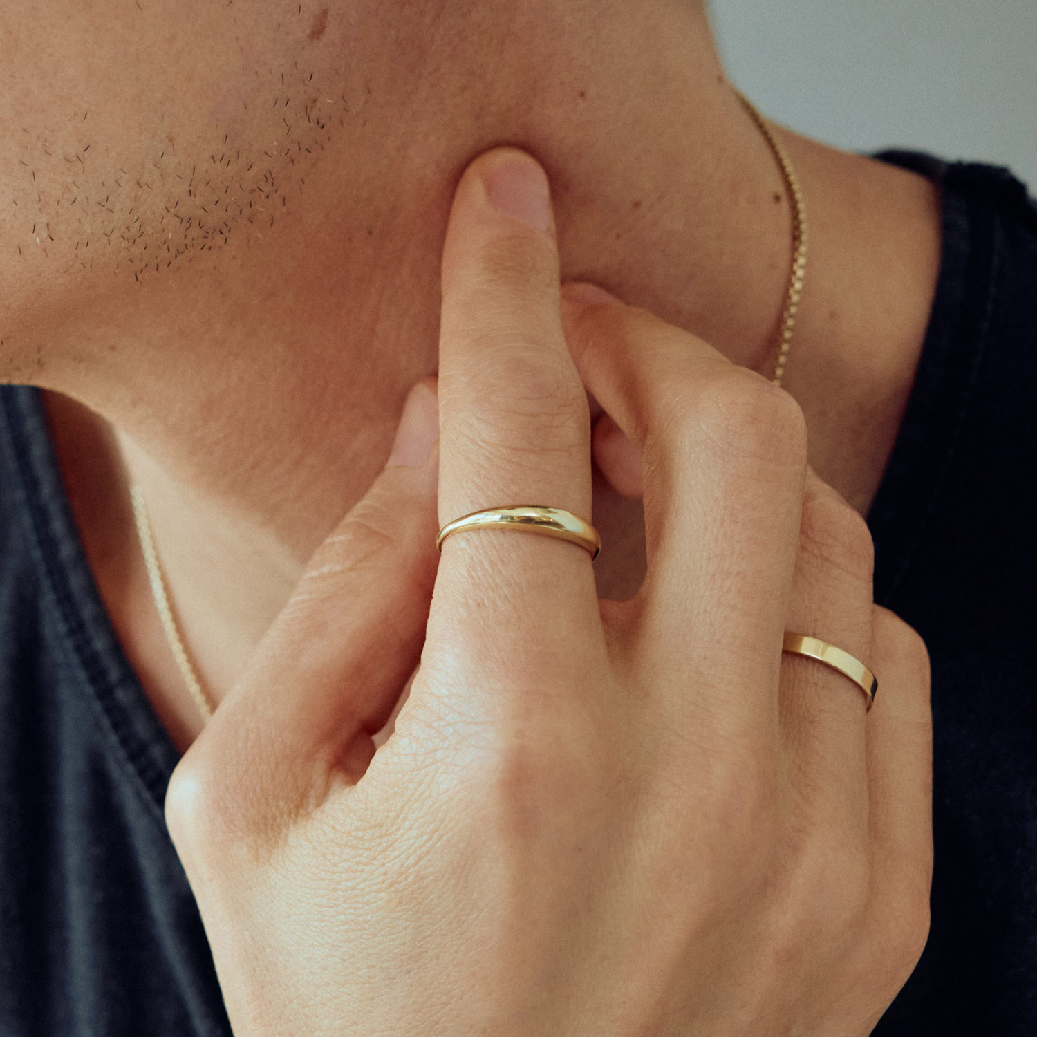Catbird Jewelry - Petite Coupe Gold Dome Ring