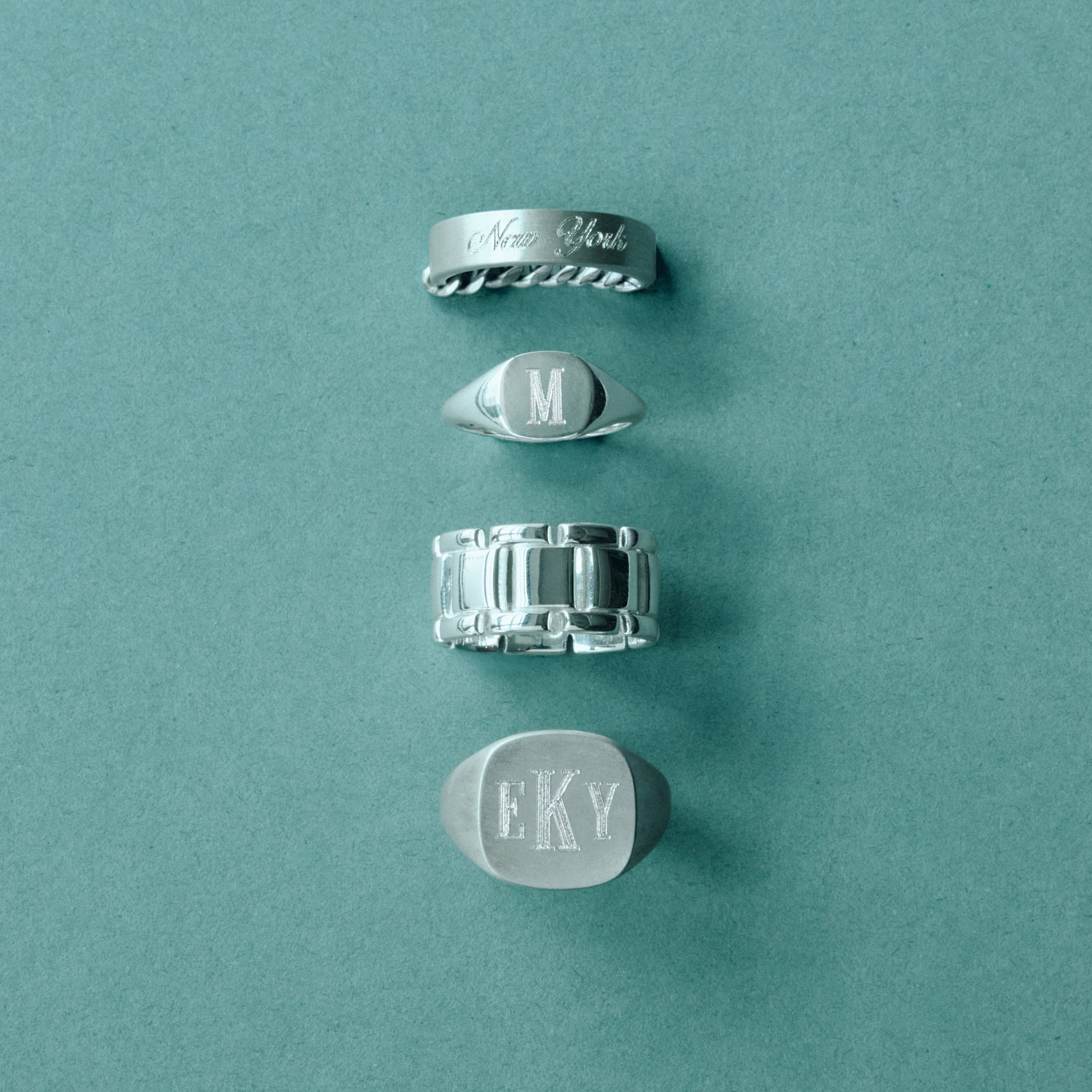 Catbird Jewelry - Diver Signet Ring, Sterling Silver