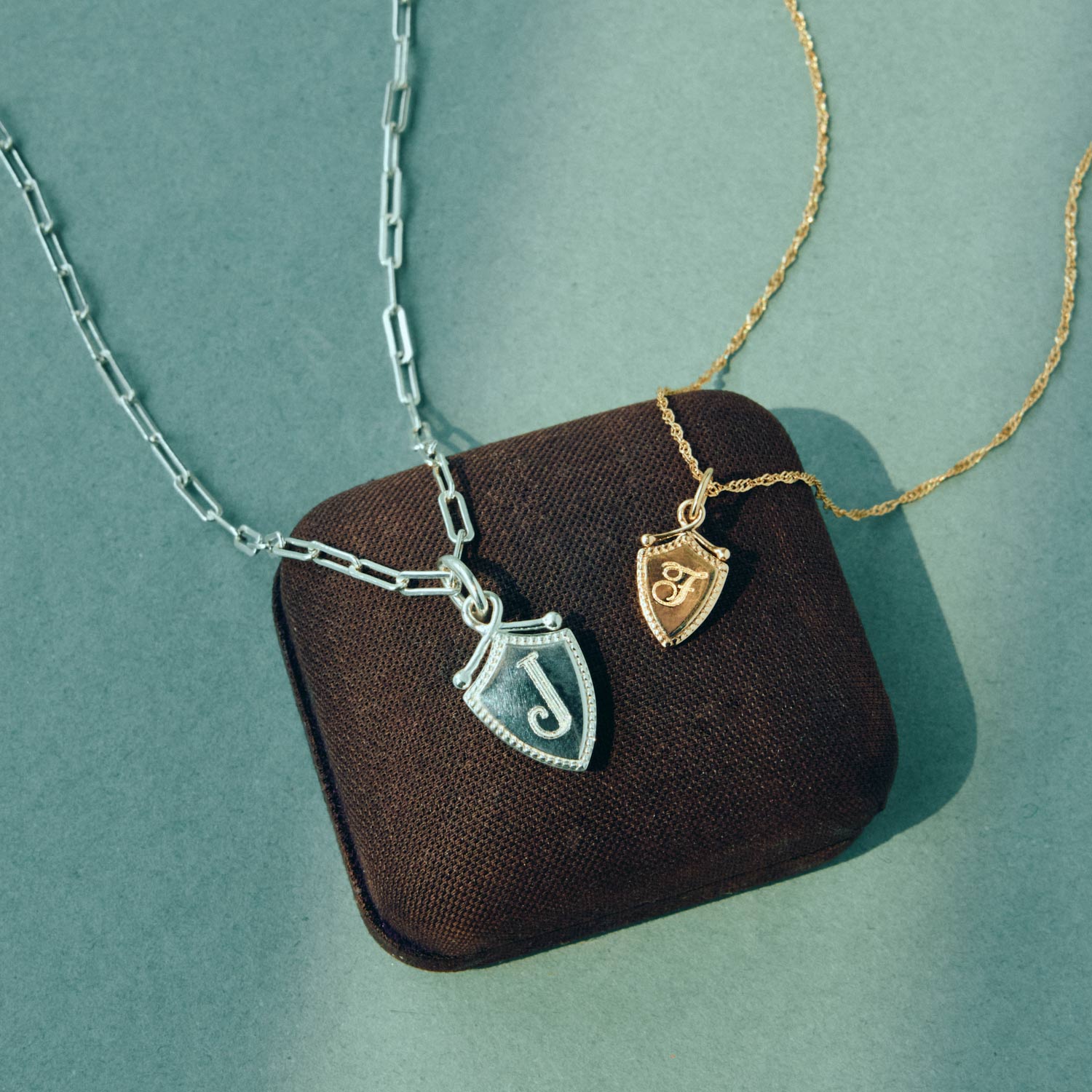 Catbird Jewelry - Oak Shield Charm, Large