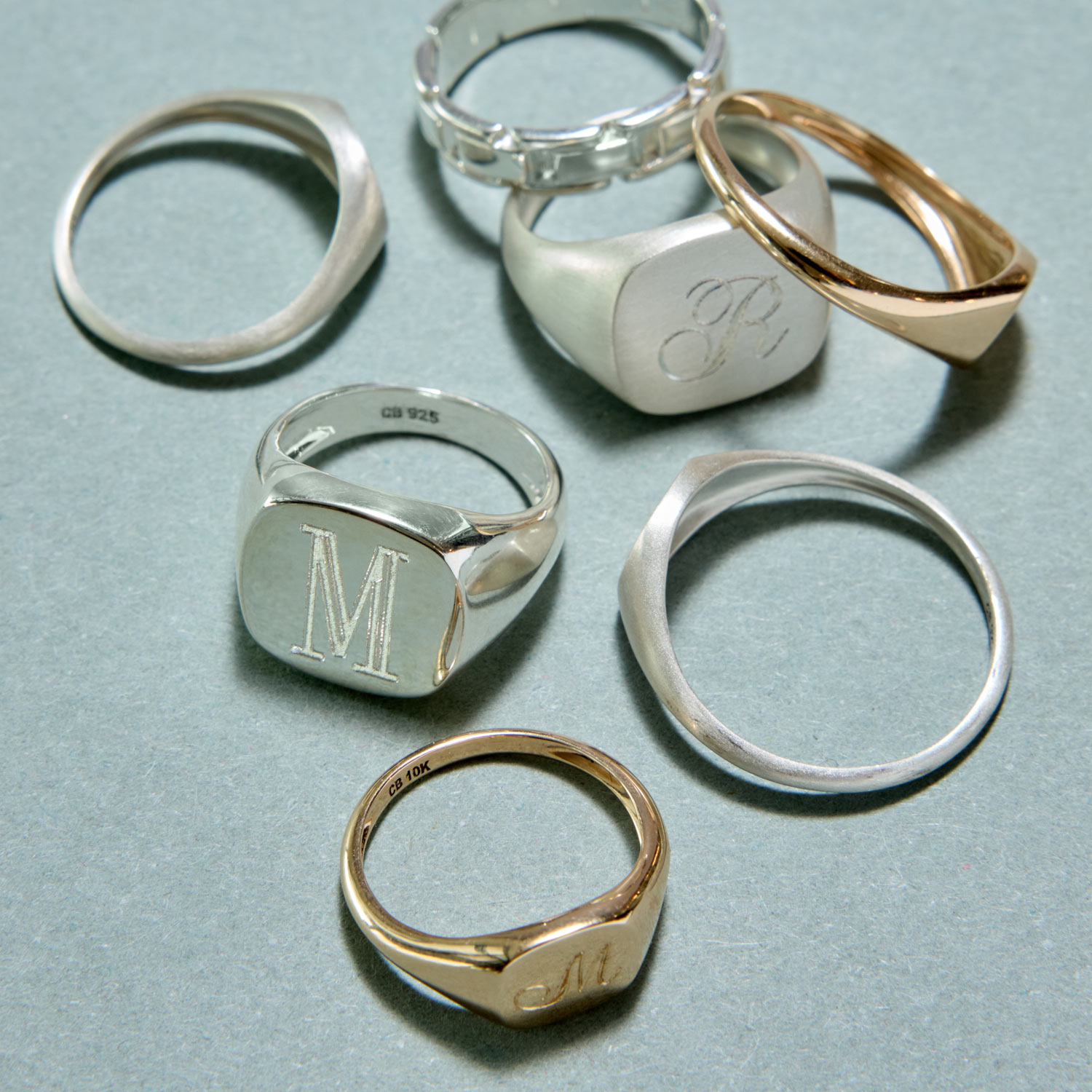 Catbird Jewelry - Diver Grand Signet Ring, Sterling Silver