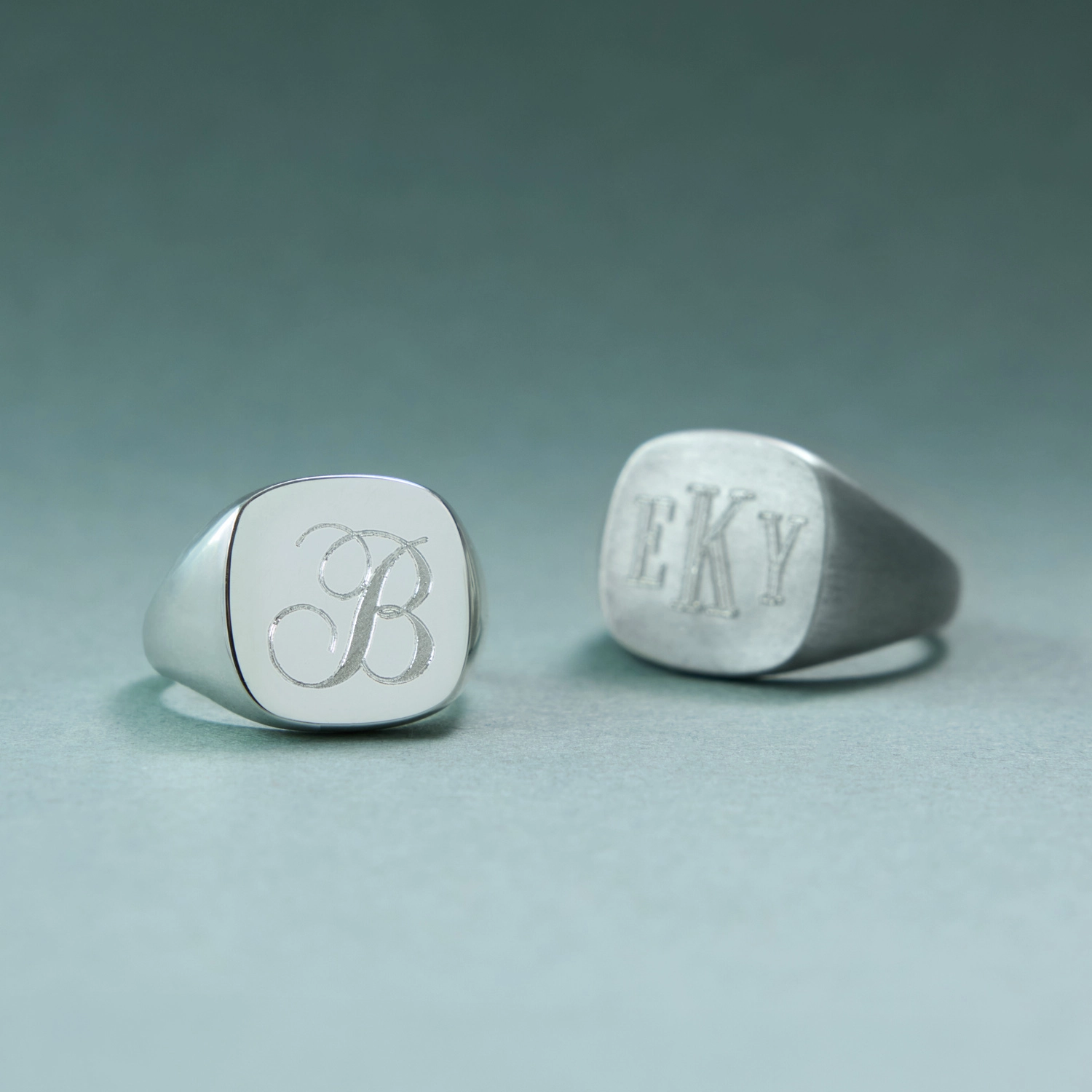 Catbird Jewelry - Diver Grand Signet Ring, Sterling Silver