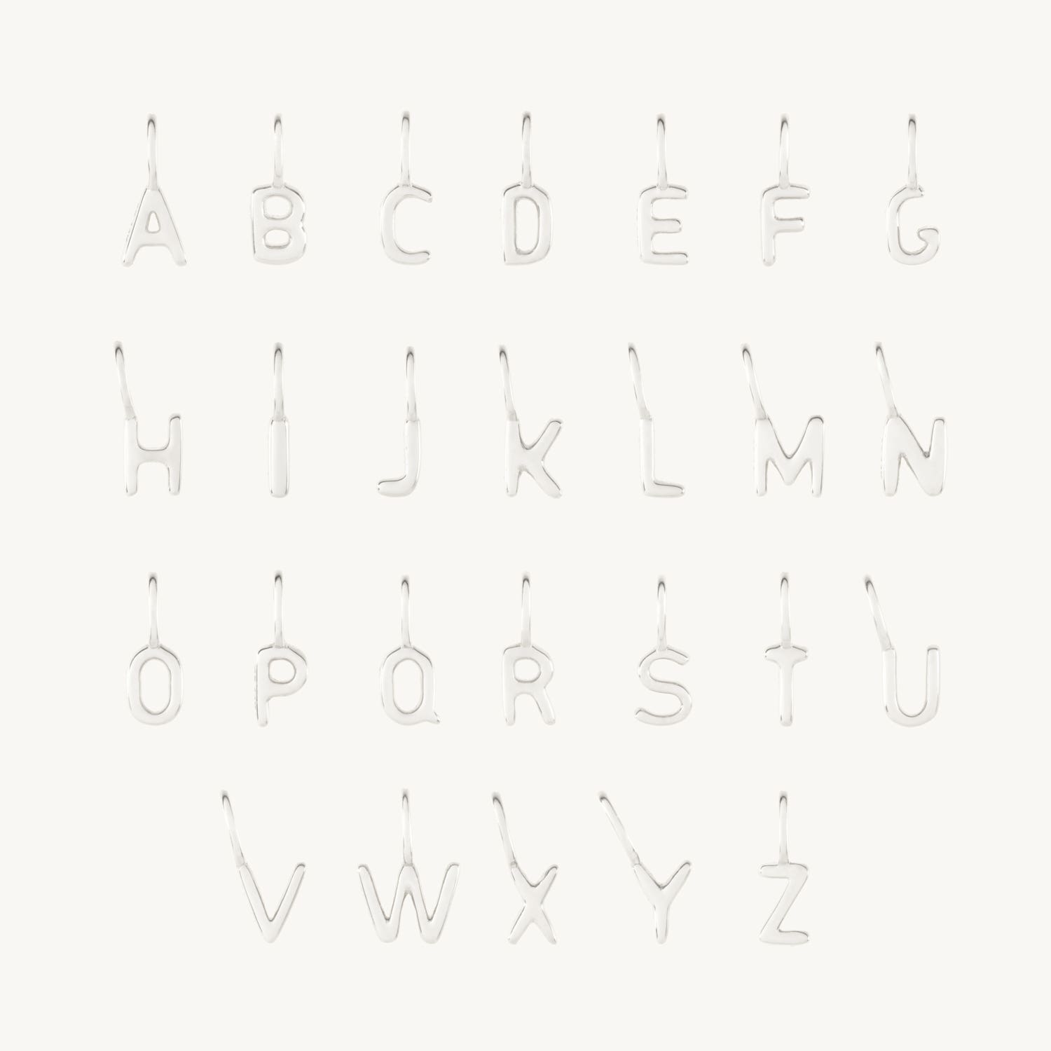 Catbird Jewelry - Pasta Letter Silver Charm