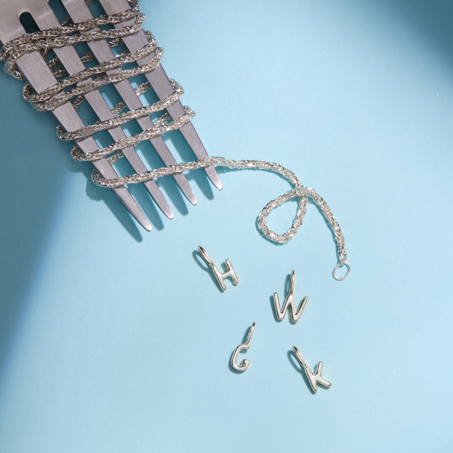 Catbird Jewelry - Pasta Letter Silver Charm