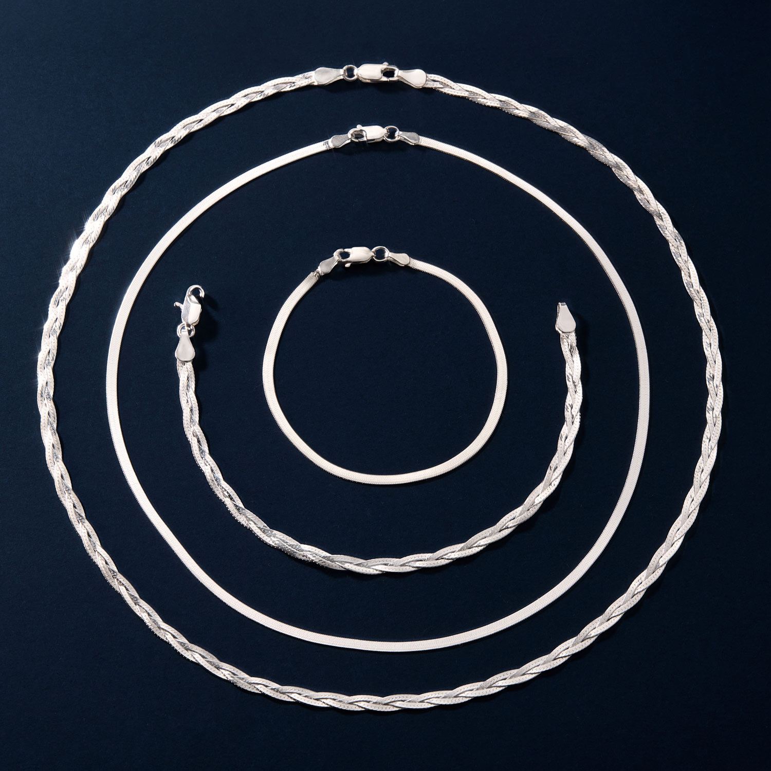 Entwined Braided Chain Bracelet, Silver | Catbird NYC x Jenny Slate