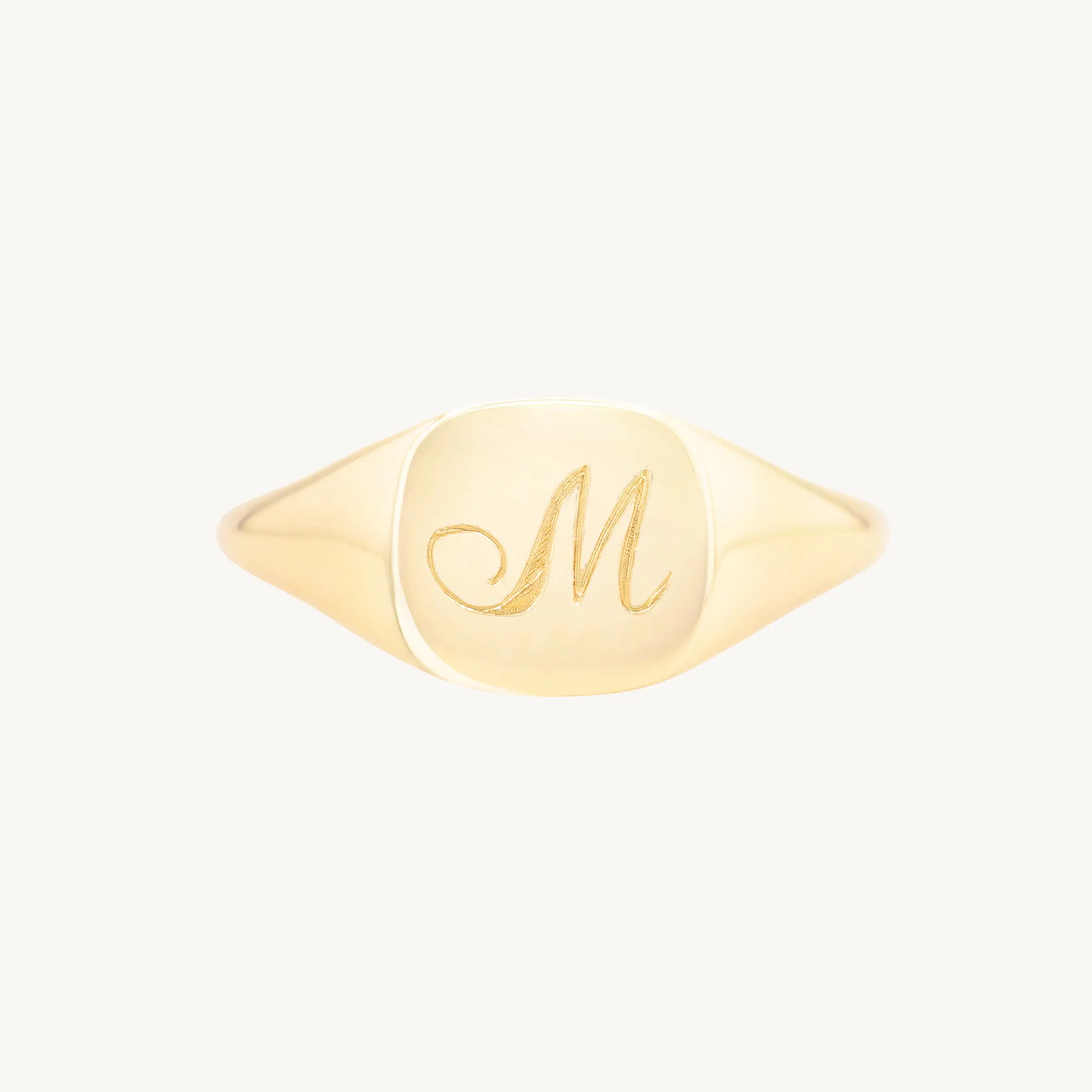 Catbird Jewelry - Diver Signet Ring, Yellow Gold
