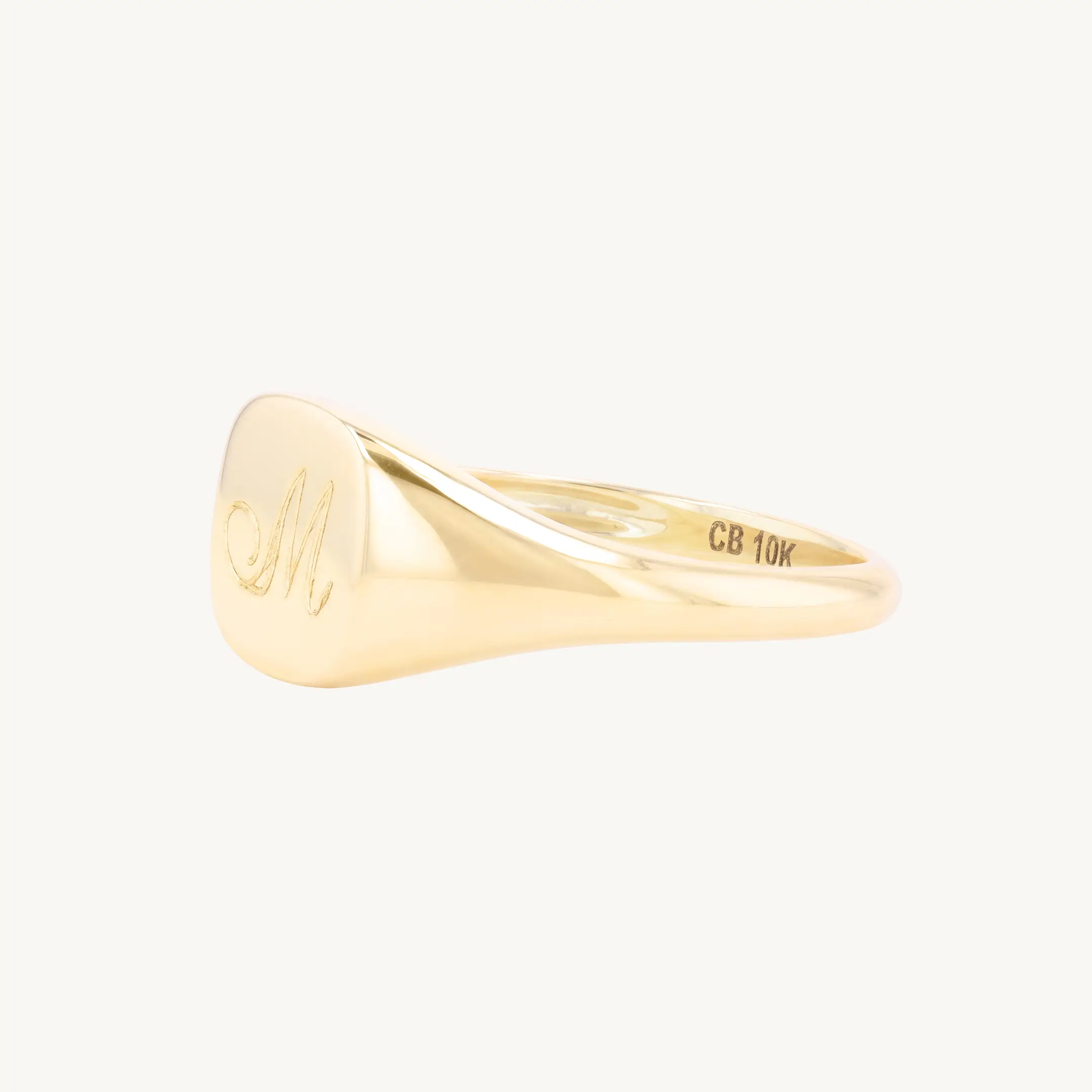 Catbird Jewelry - Diver Signet Ring, Yellow Gold