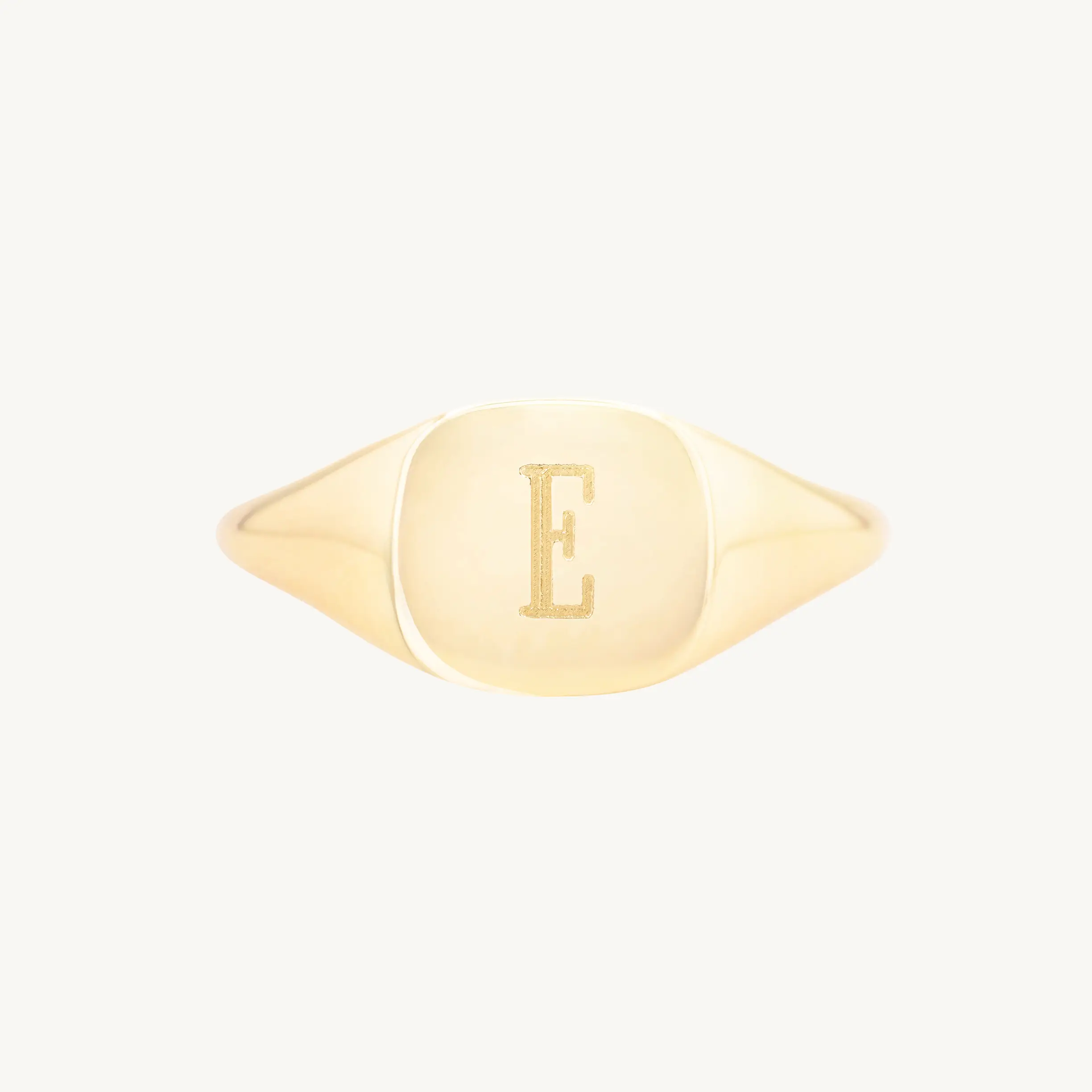 Catbird Jewelry - Diver Signet Ring, Yellow Gold